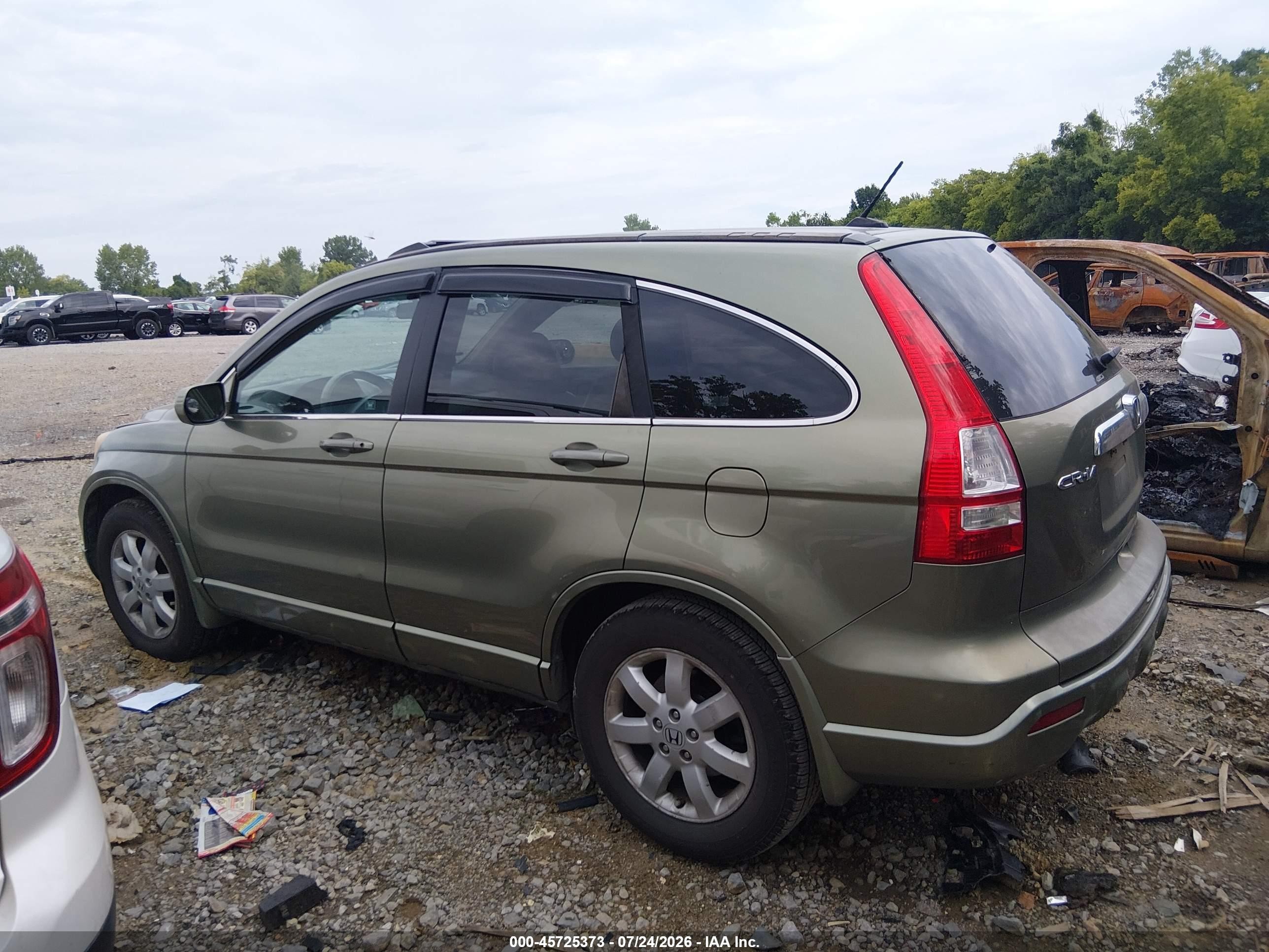 2009 Honda Cr-v Ex-l Зеленый vin: 5J6RE487X9L000918