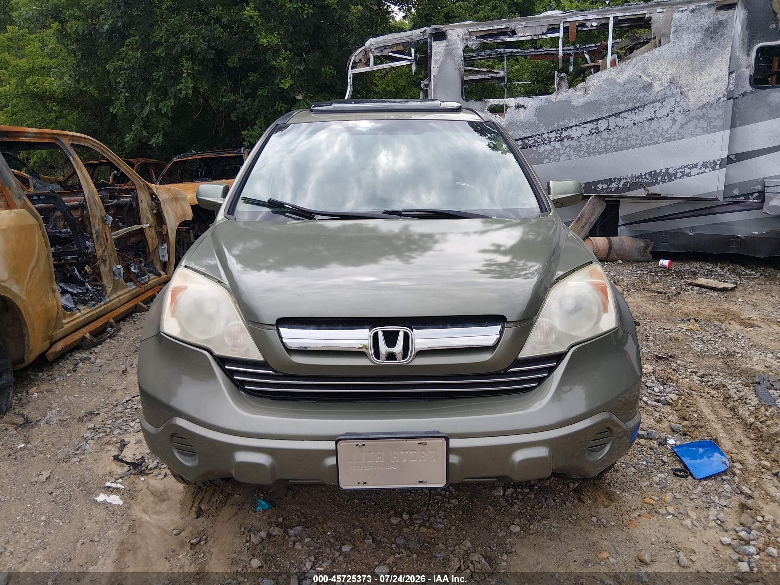 2009 Honda Cr-v Ex-l Зеленый vin: 5J6RE487X9L000918