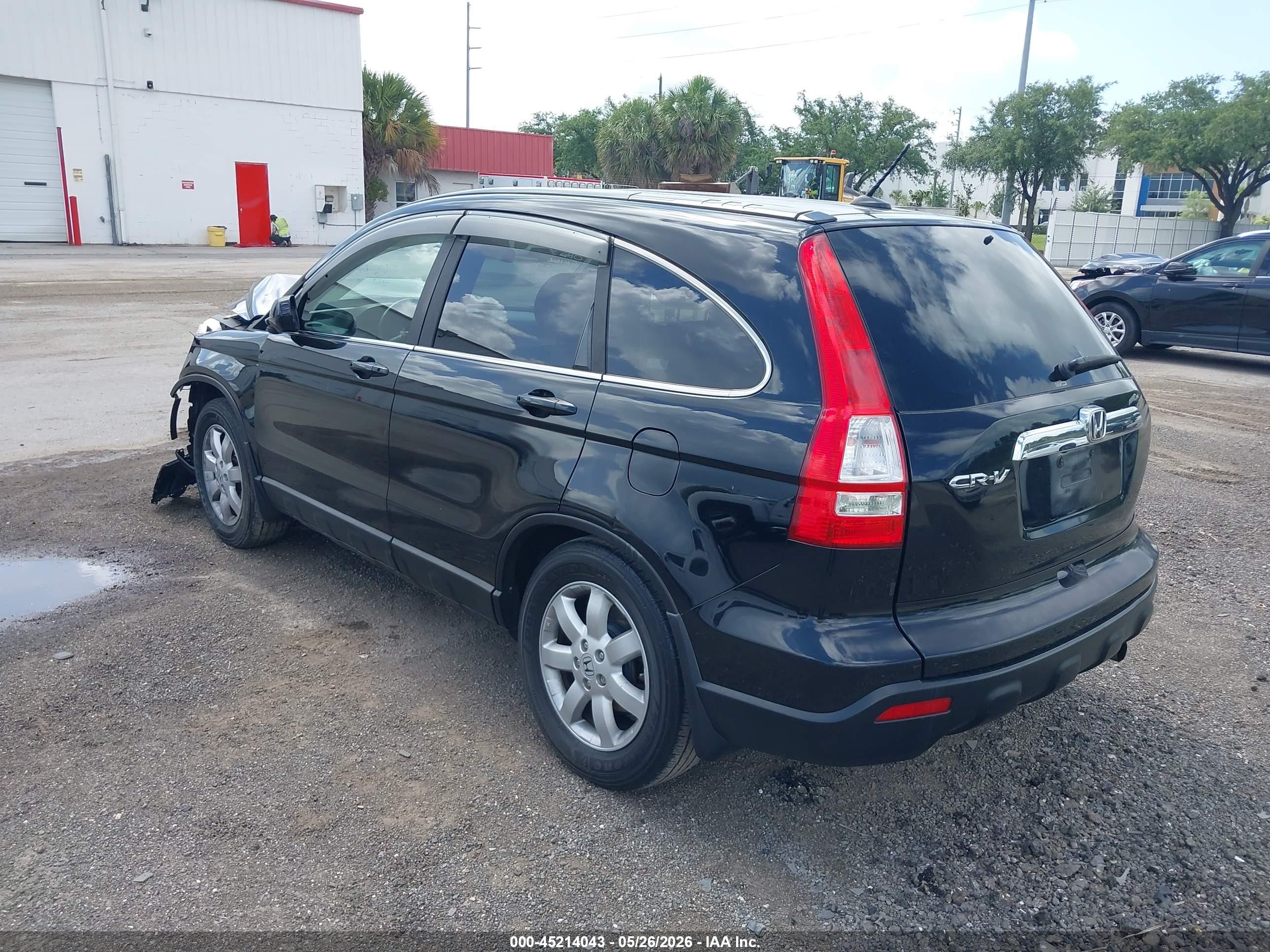 2009 Honda Cr-v Ex-l Black vin: 5J6RE487X9L008257
