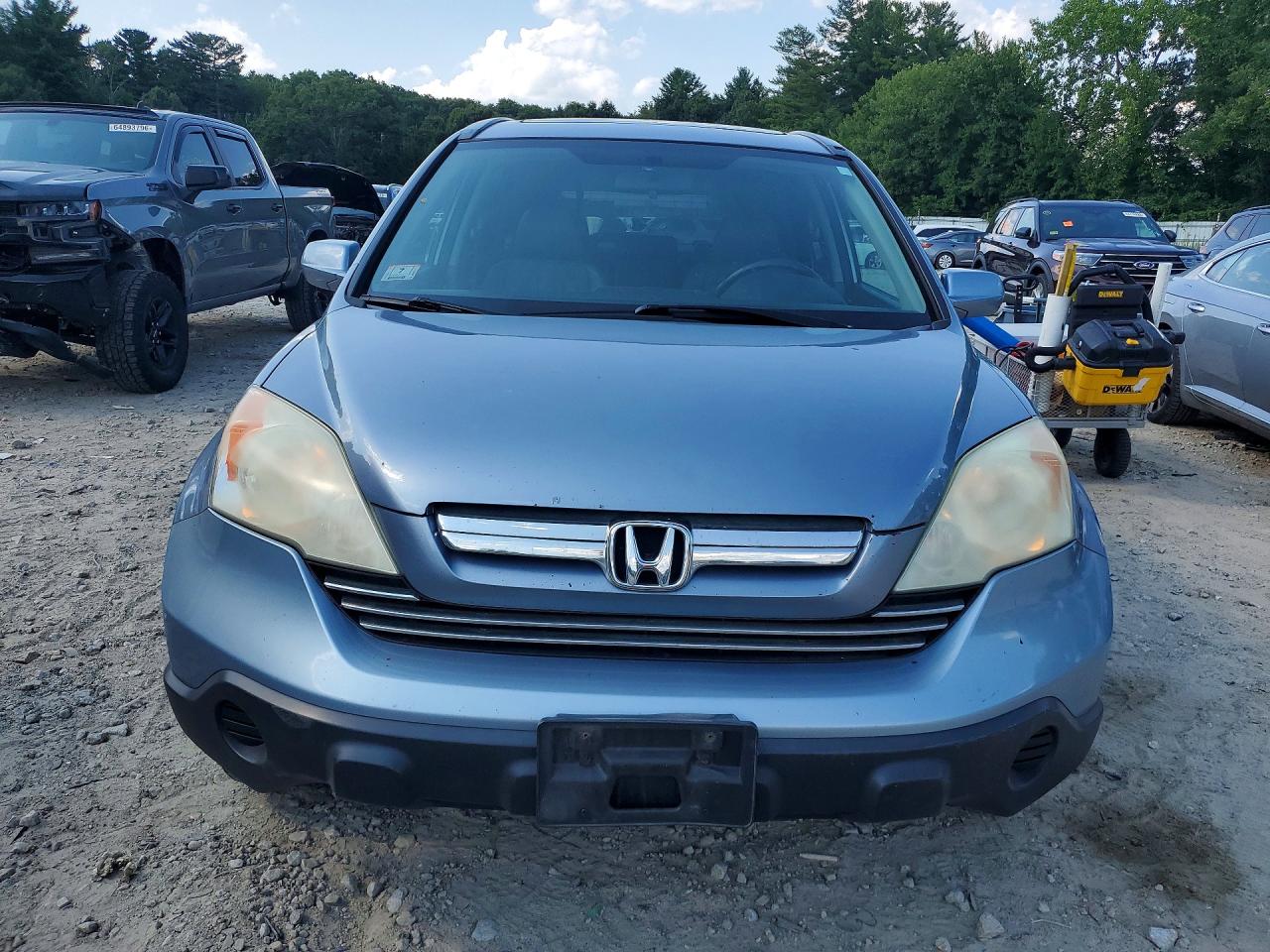 2009 Honda Cr-v Exl Blue vin: 5J6RE487X9L008498
