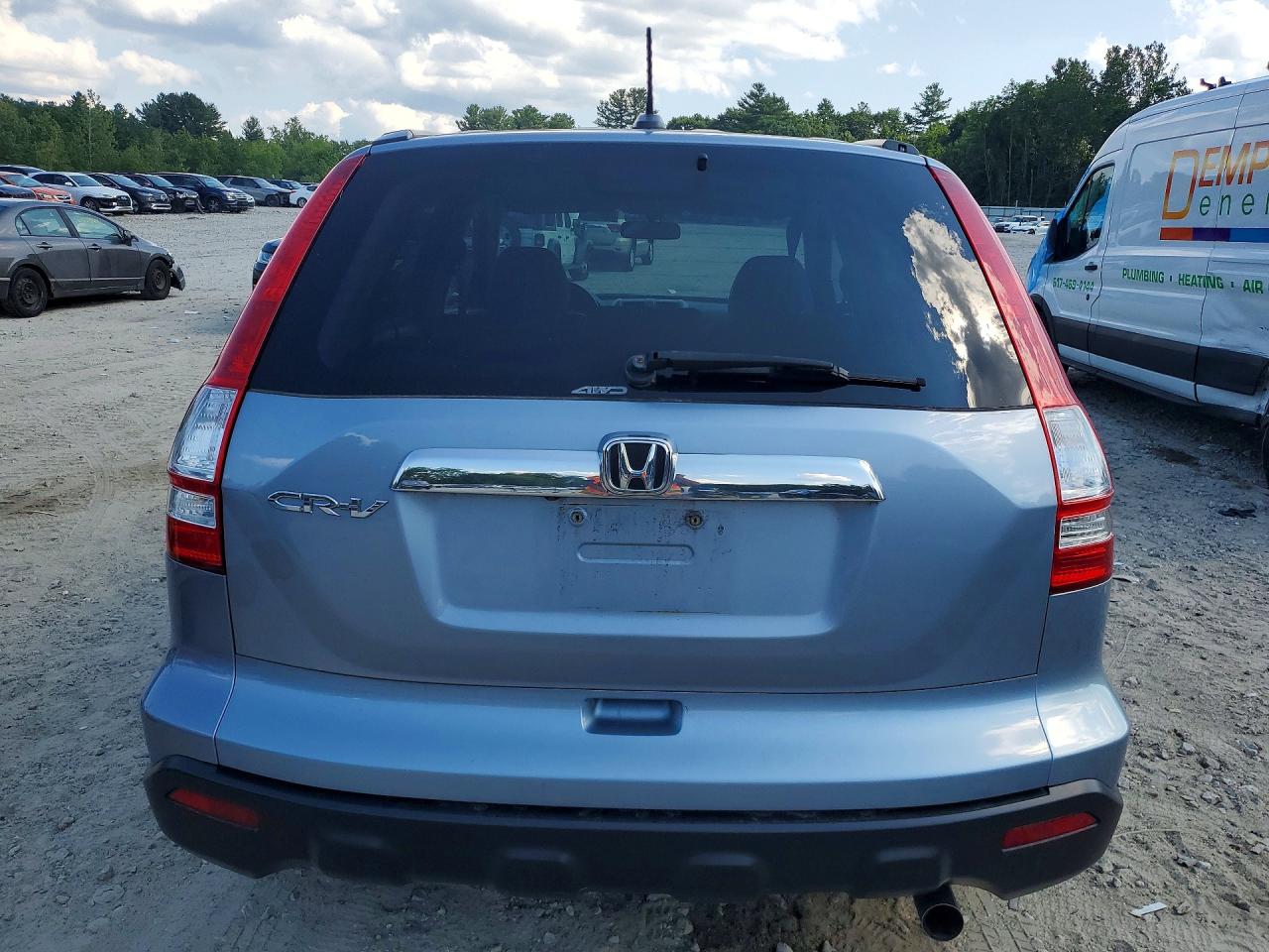 2009 Honda Cr-v Exl Blue vin: 5J6RE487X9L008498