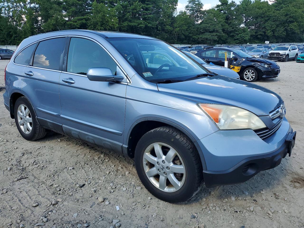 2009 Honda Cr-v Exl Blue vin: 5J6RE487X9L008498