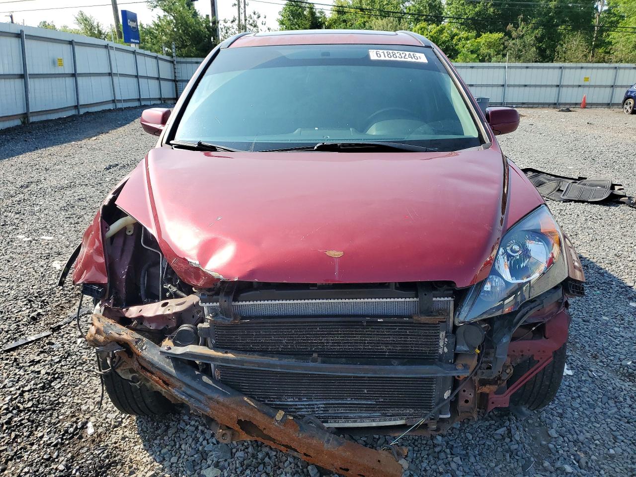2009 Honda Cr-v Exl Maroon vin: 5J6RE487X9L037841