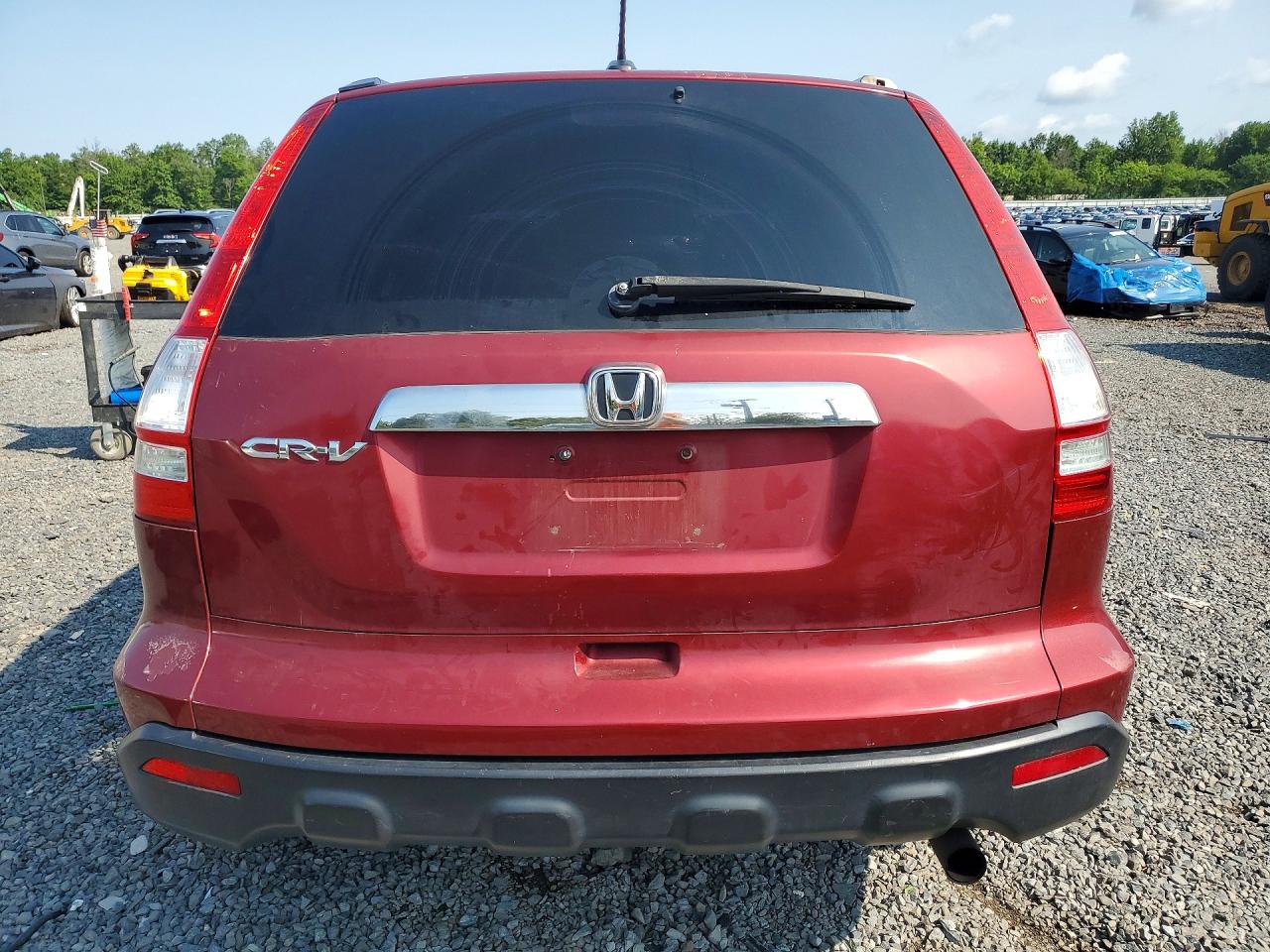 2009 Honda Cr-v Exl Maroon vin: 5J6RE487X9L037841