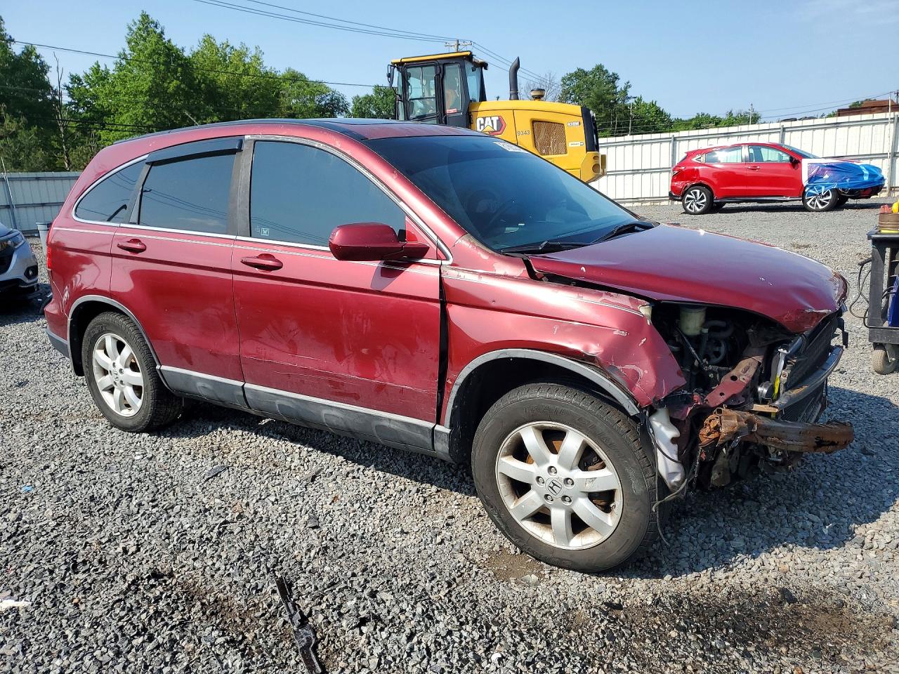 2009 Honda Cr-v Exl Maroon vin: 5J6RE487X9L037841