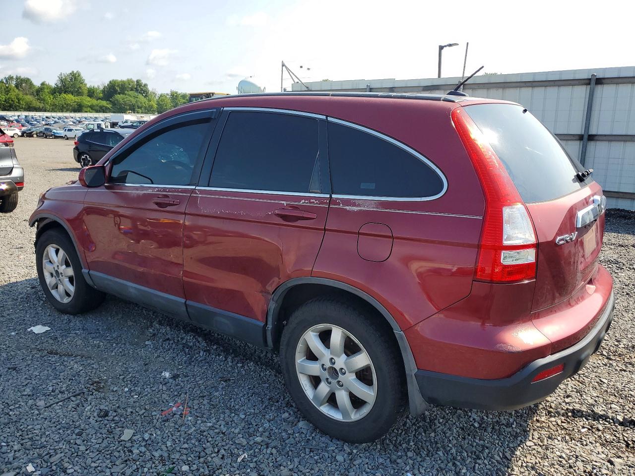 2009 Honda Cr-v Exl Maroon vin: 5J6RE487X9L037841