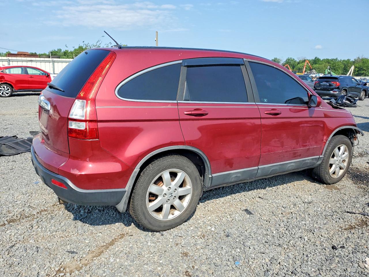 2009 Honda Cr-v Exl Maroon vin: 5J6RE487X9L037841