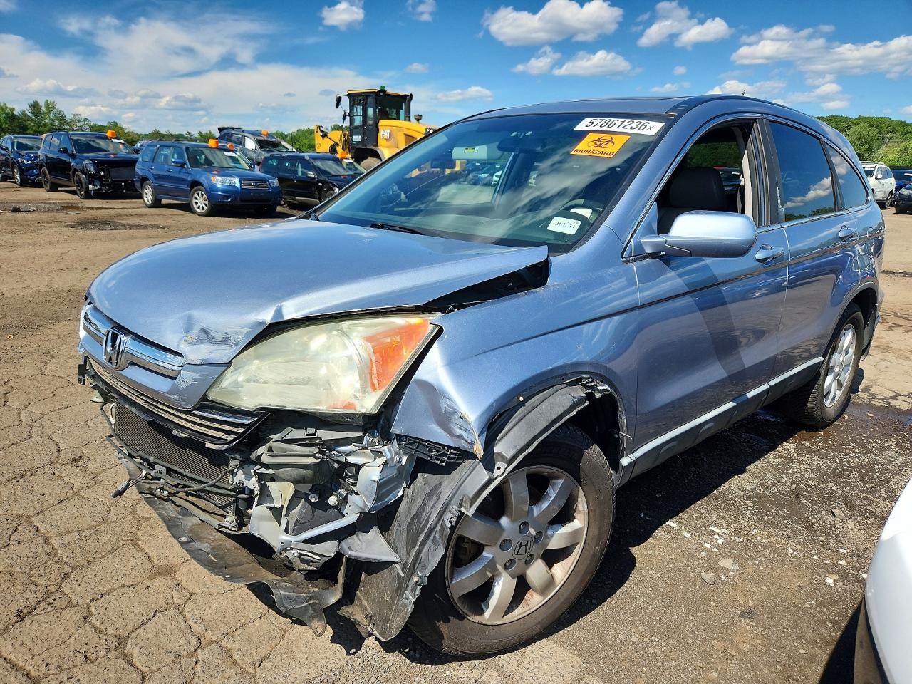 2009 Honda Cr-v Exl Синий vin: 5J6RE487X9L063145