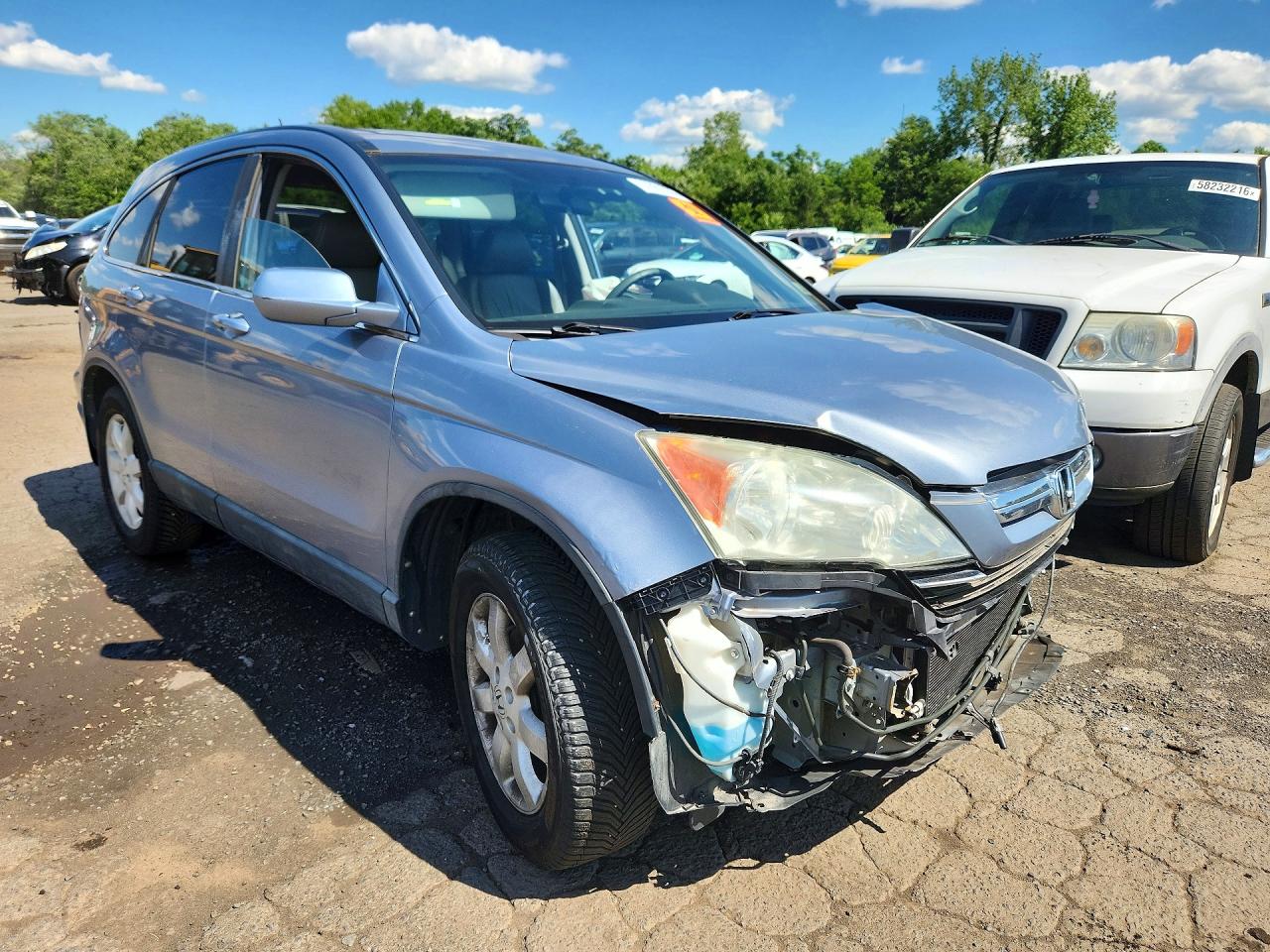 2009 Honda Cr-v Exl Синий vin: 5J6RE487X9L063145