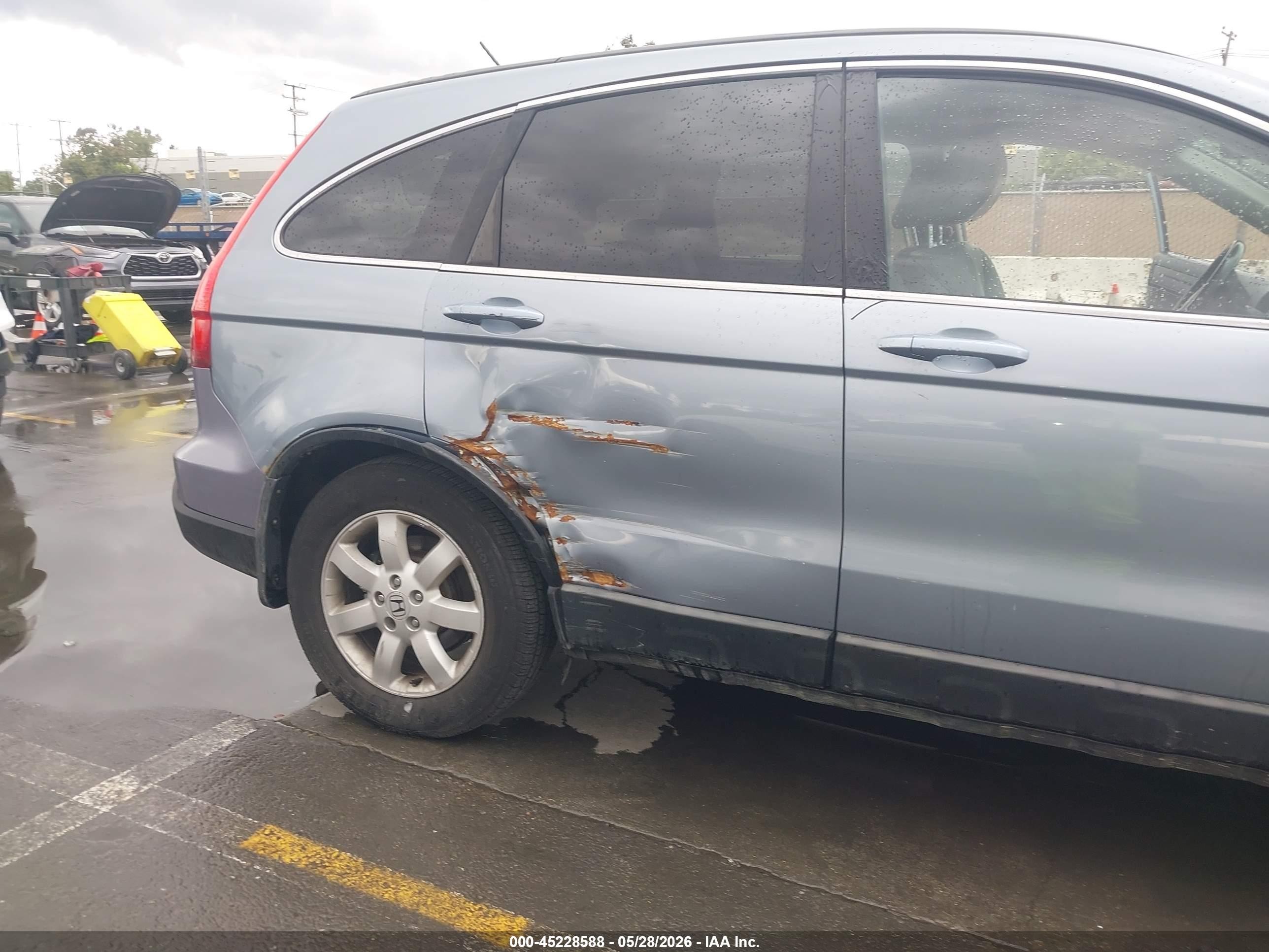 2009 Honda Cr-v Ex-l Light Blue vin: 5J6RE487X9L067485