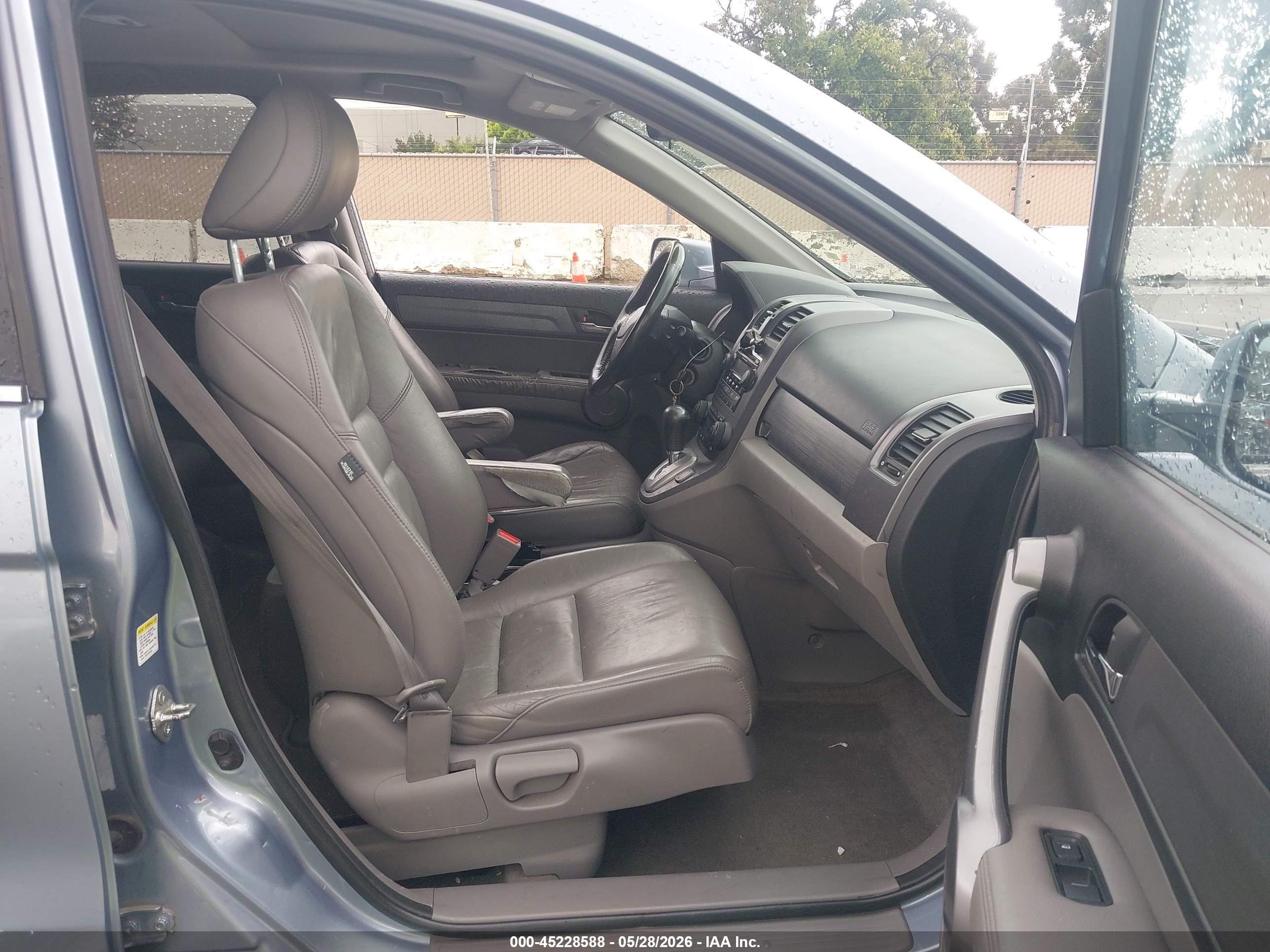 2009 Honda Cr-v Ex-l Light Blue vin: 5J6RE487X9L067485