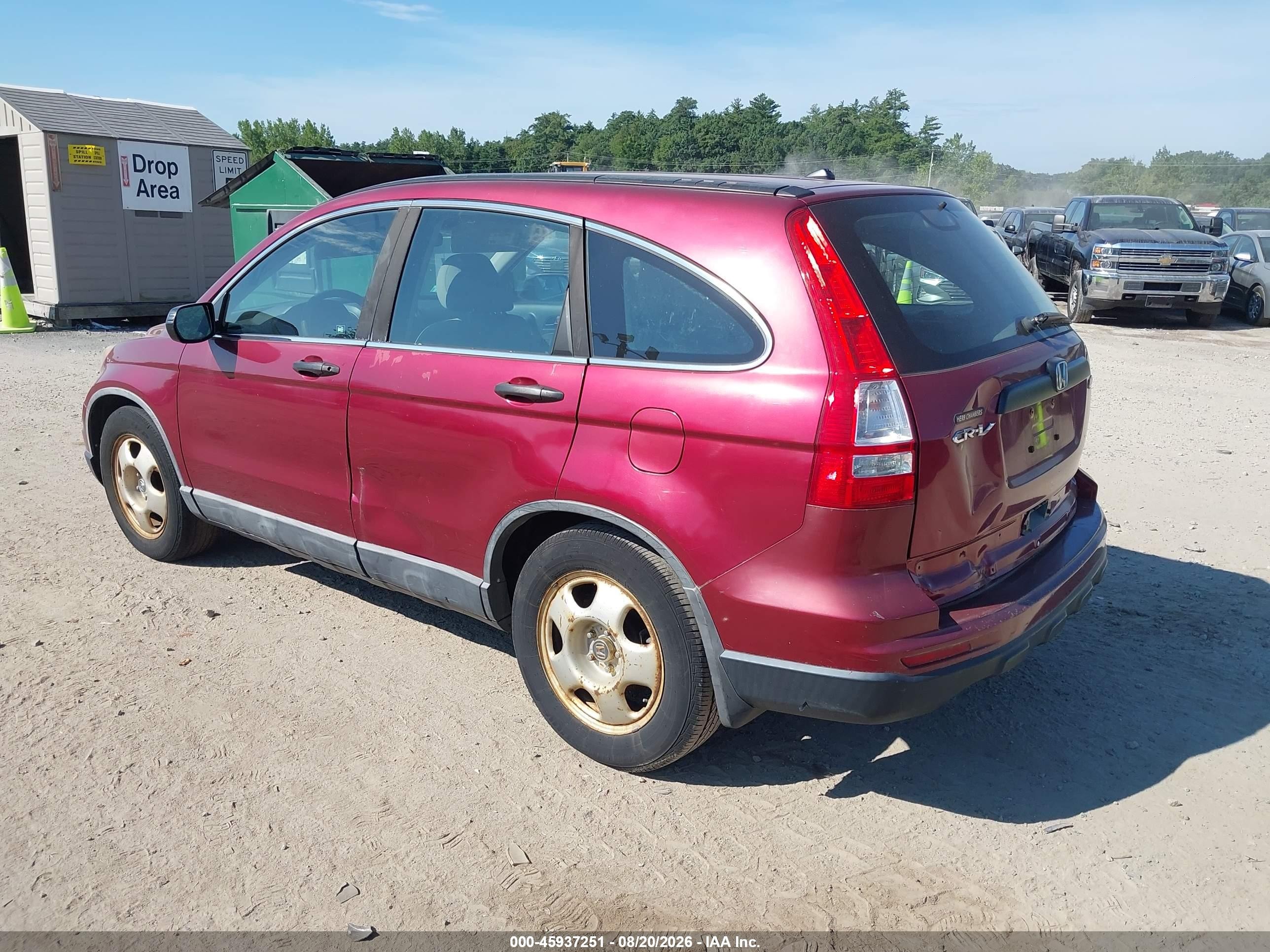 2010 Honda Cr-v Lx Red vin: 5J6RE4H30AL021102