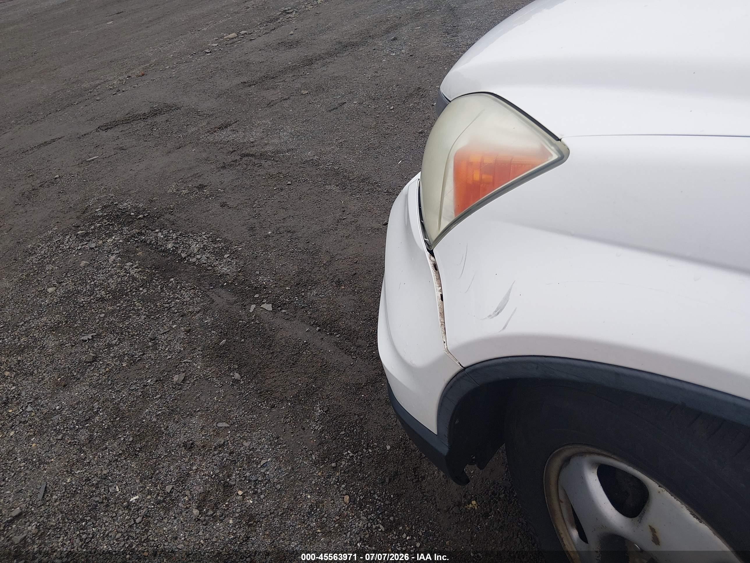 2010 Honda Cr-v Lx White vin: 5J6RE4H30AL040457