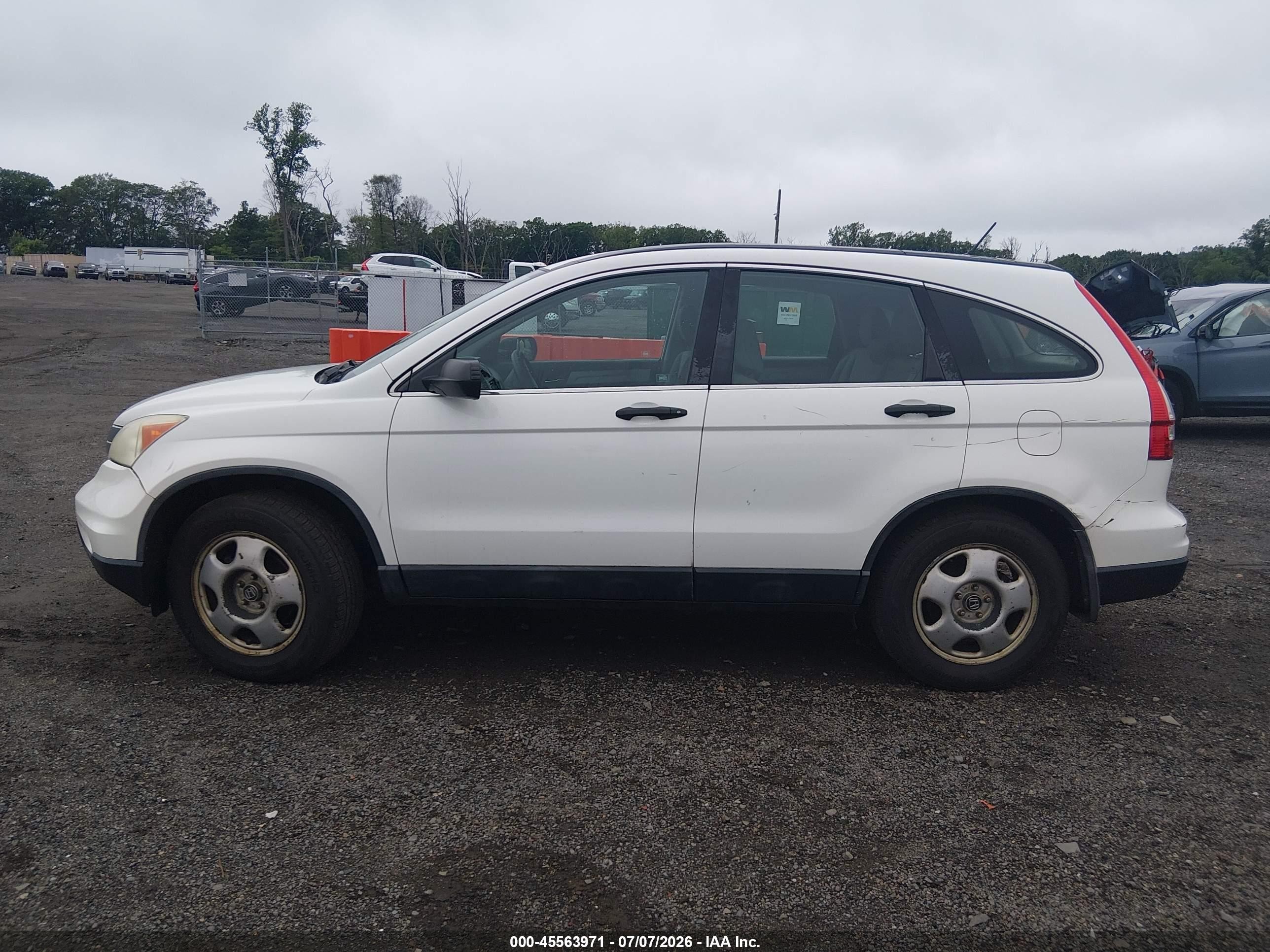 2010 Honda Cr-v Lx White vin: 5J6RE4H30AL040457