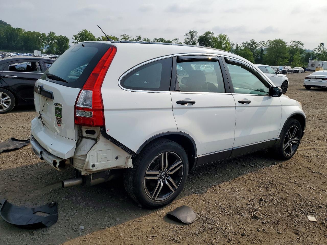 2010 Honda Cr-v Lx White vin: 5J6RE4H30AL045240