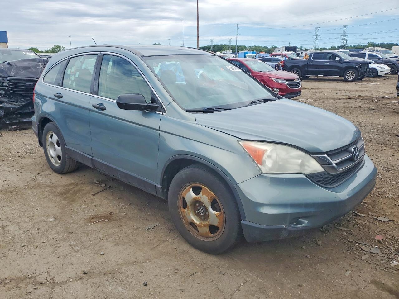 2010 Honda Cr-v Lx Зеленый vin: 5J6RE4H30AL071496