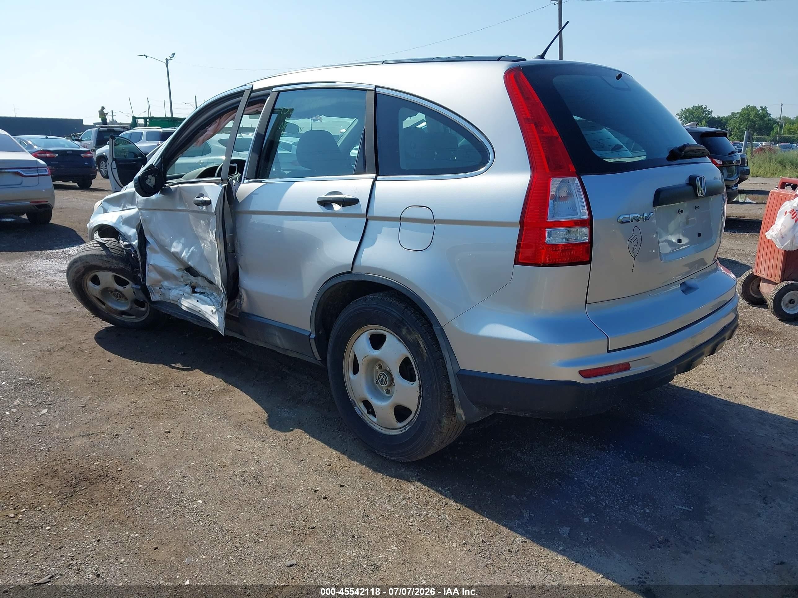 2010 Honda Cr-v Lx Silver vin: 5J6RE4H30AL080182