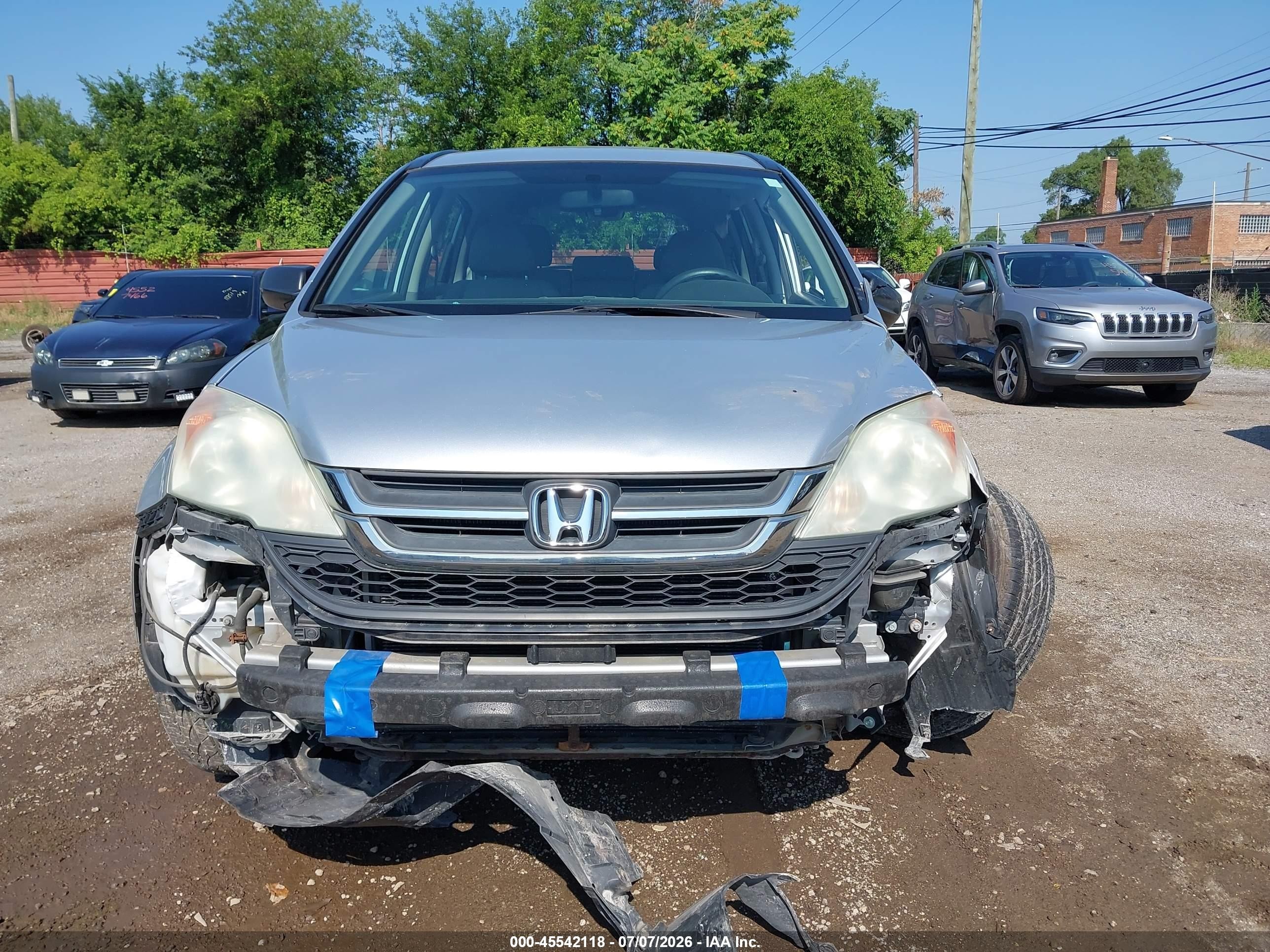 2010 Honda Cr-v Lx Silver vin: 5J6RE4H30AL080182