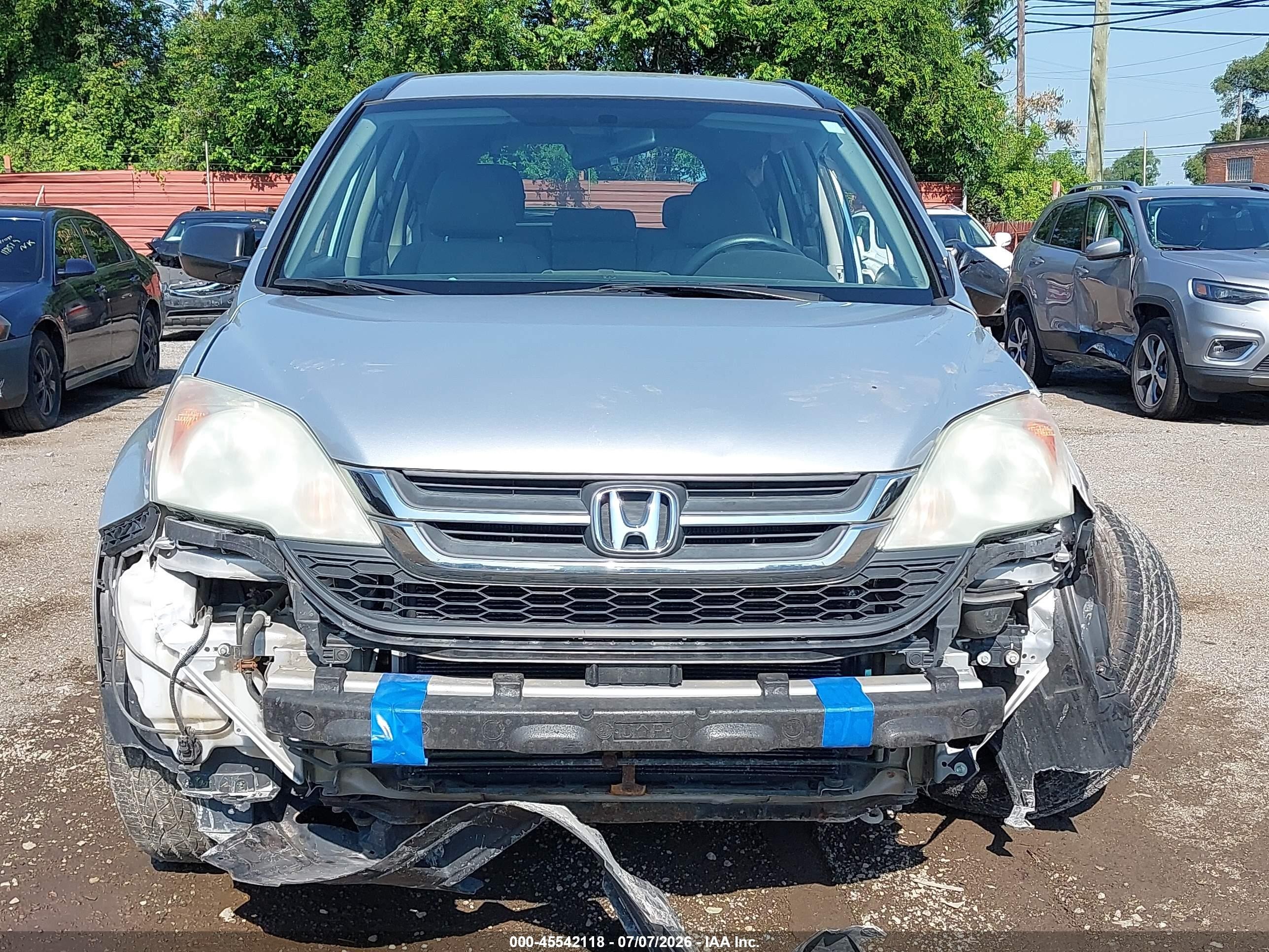 2010 Honda Cr-v Lx Silver vin: 5J6RE4H30AL080182
