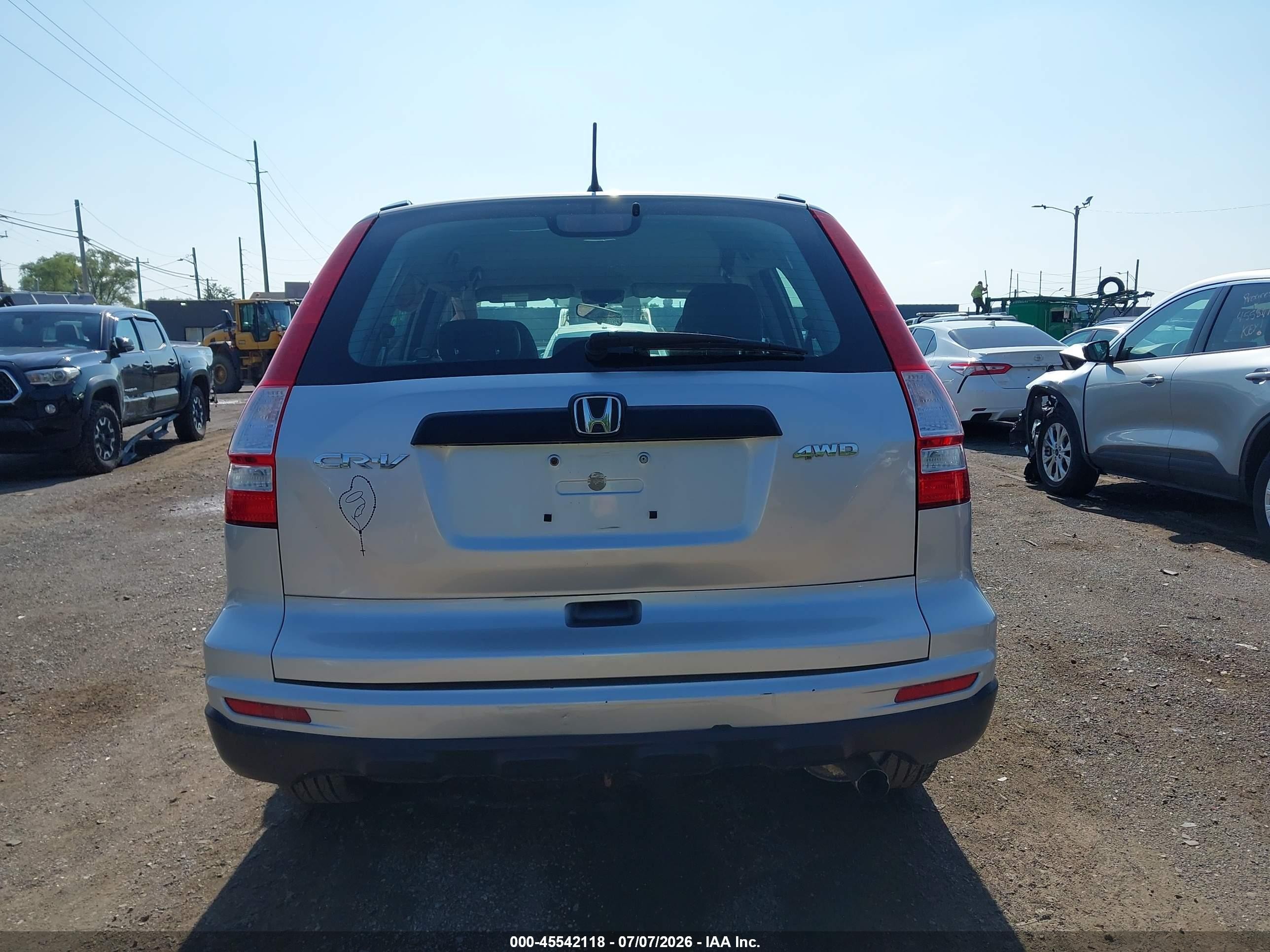 2010 Honda Cr-v Lx Silver vin: 5J6RE4H30AL080182