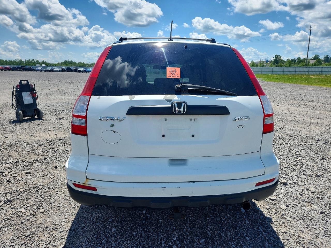 2010 Honda Cr-v Lx White vin: 5J6RE4H30AL811094