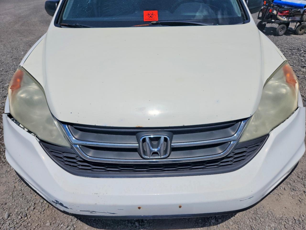2010 Honda Cr-v Lx White vin: 5J6RE4H30AL811094