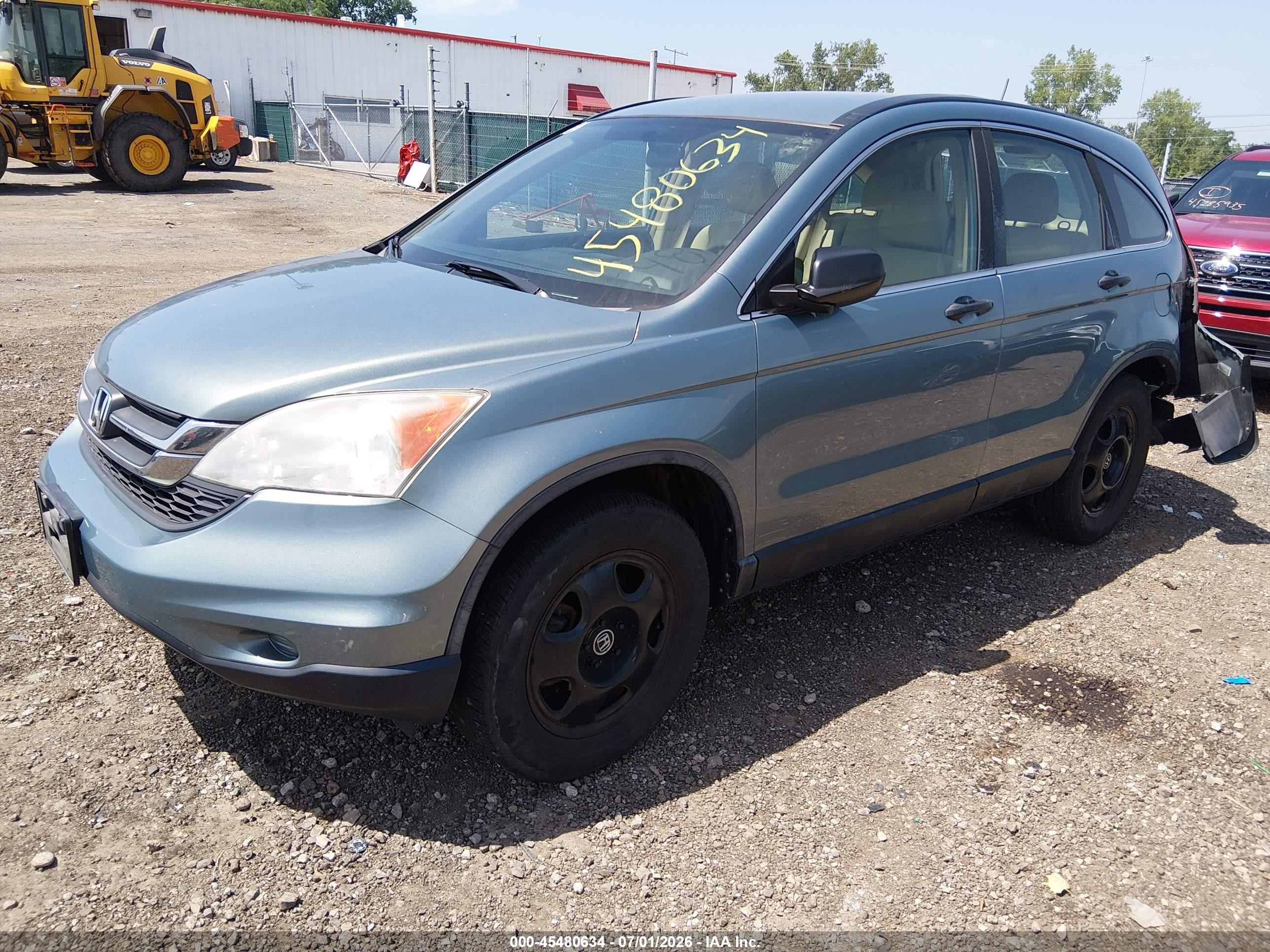 2011 Honda Cr-v Lx Blue vin: 5J6RE4H30BL042162