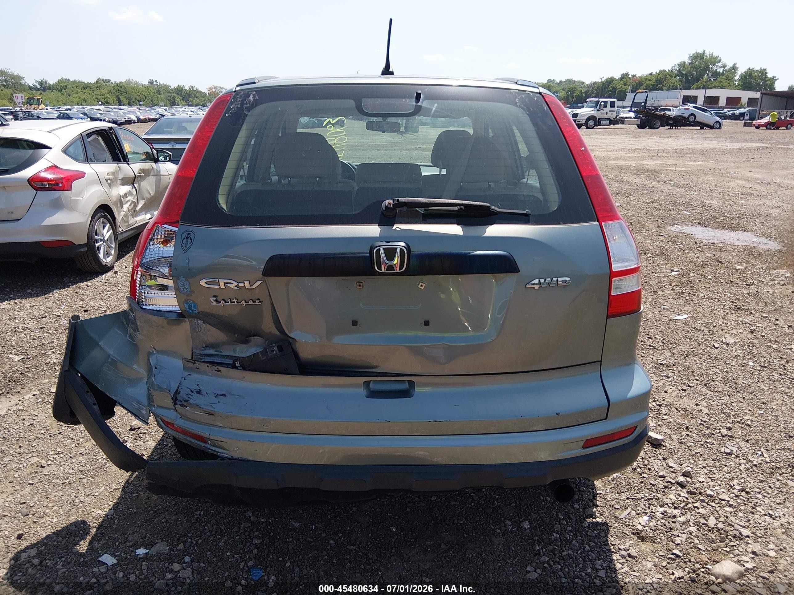 2011 Honda Cr-v Lx Blue vin: 5J6RE4H30BL042162