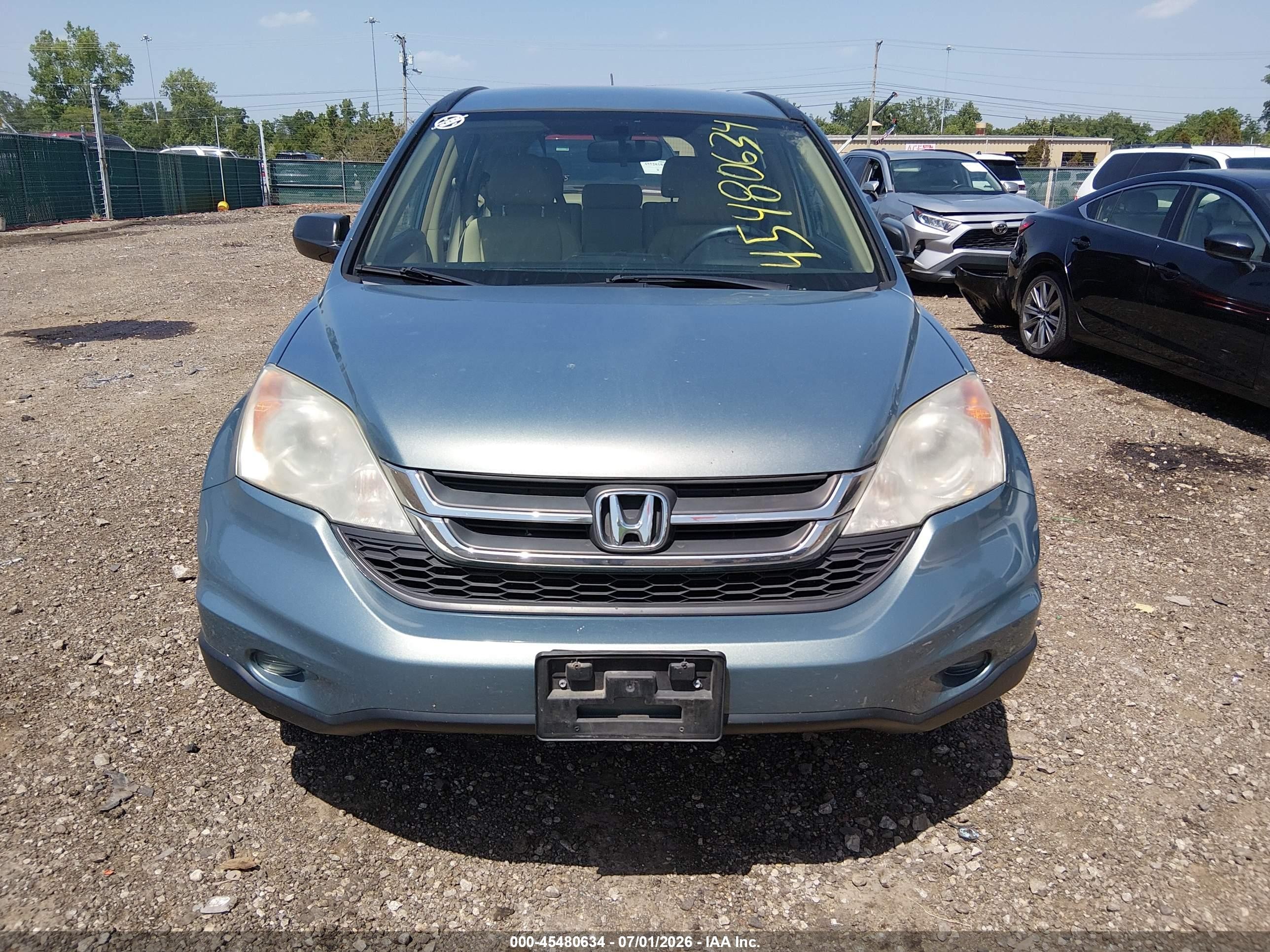 2011 Honda Cr-v Lx Blue vin: 5J6RE4H30BL042162