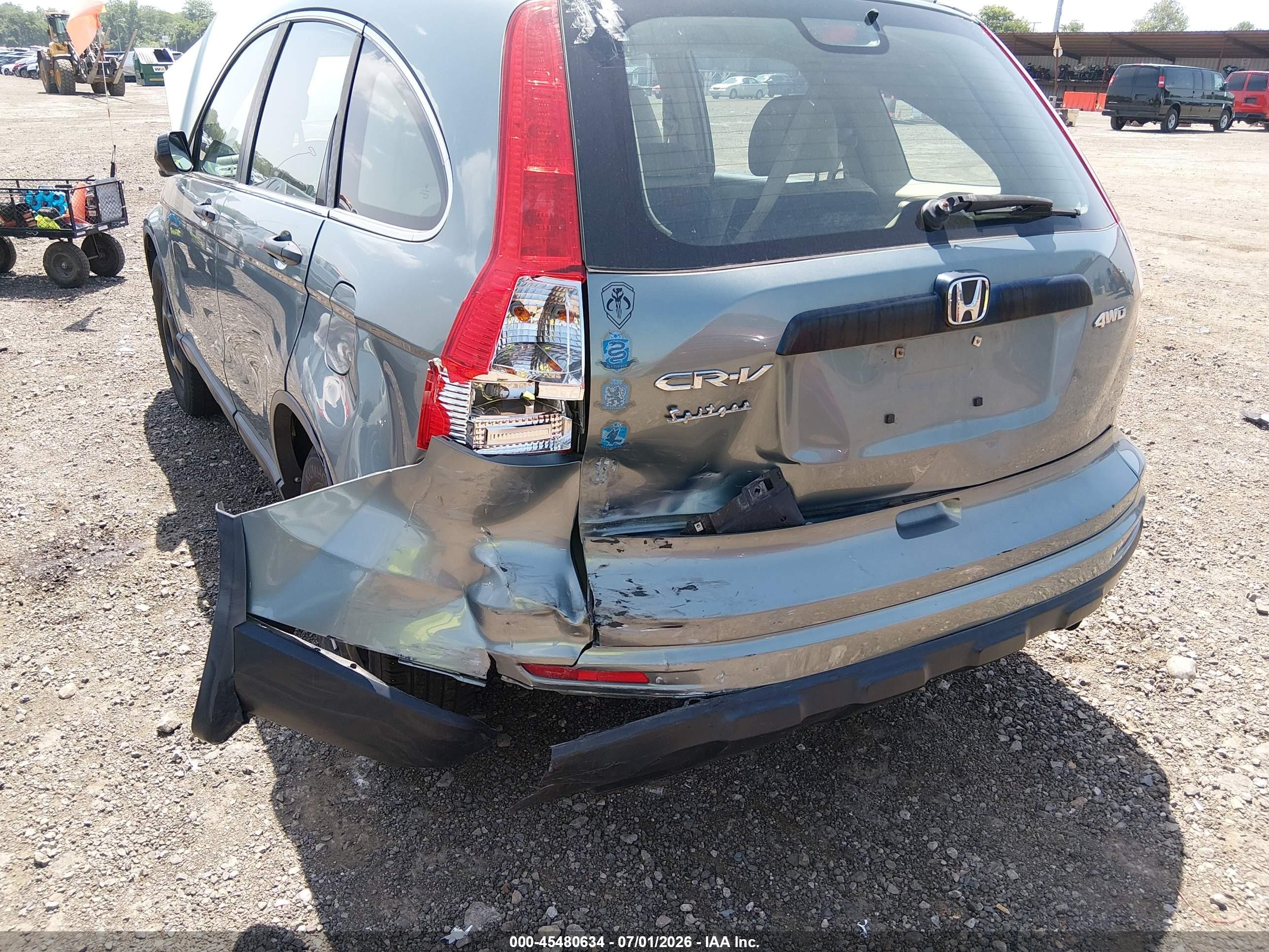 2011 Honda Cr-v Lx Blue vin: 5J6RE4H30BL042162