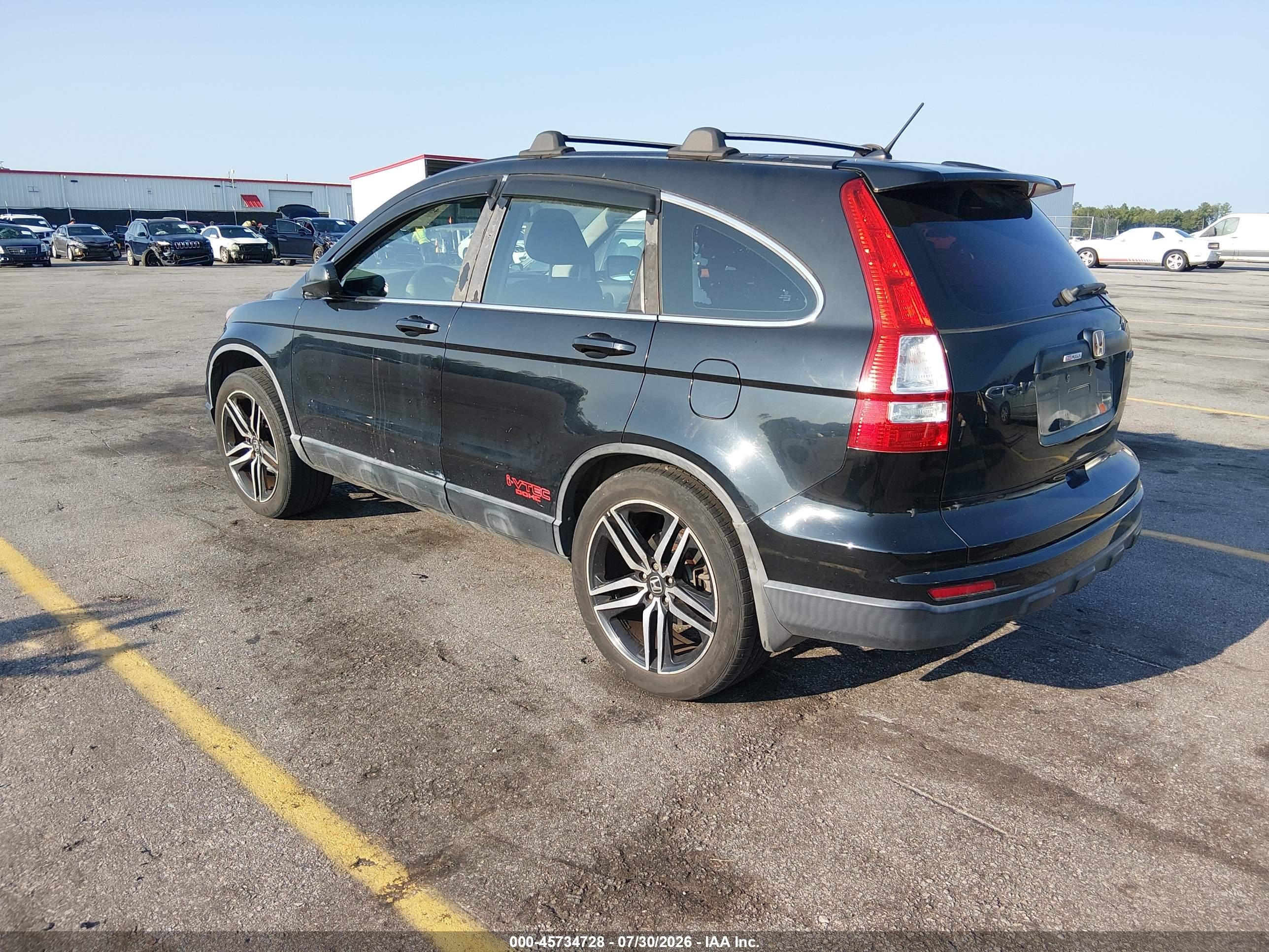 2011 Honda Cr-v Lx Black vin: 5J6RE4H30BL054991