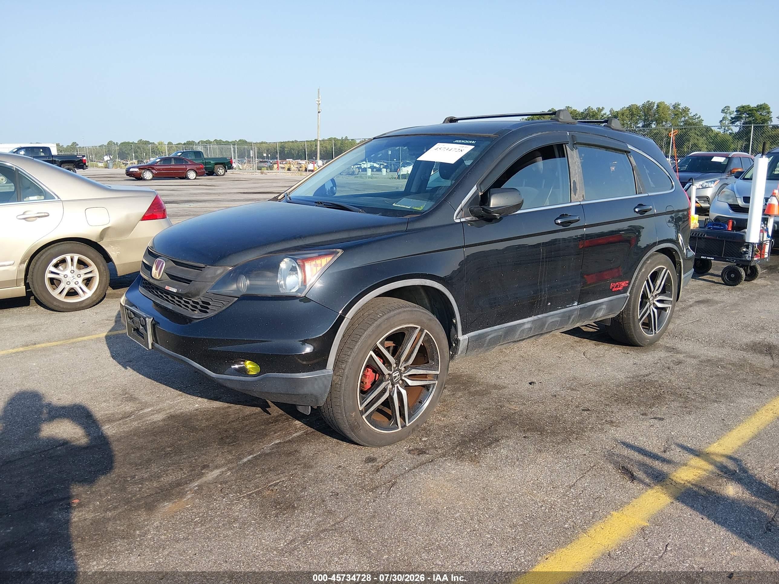 2011 Honda Cr-v Lx Black vin: 5J6RE4H30BL054991