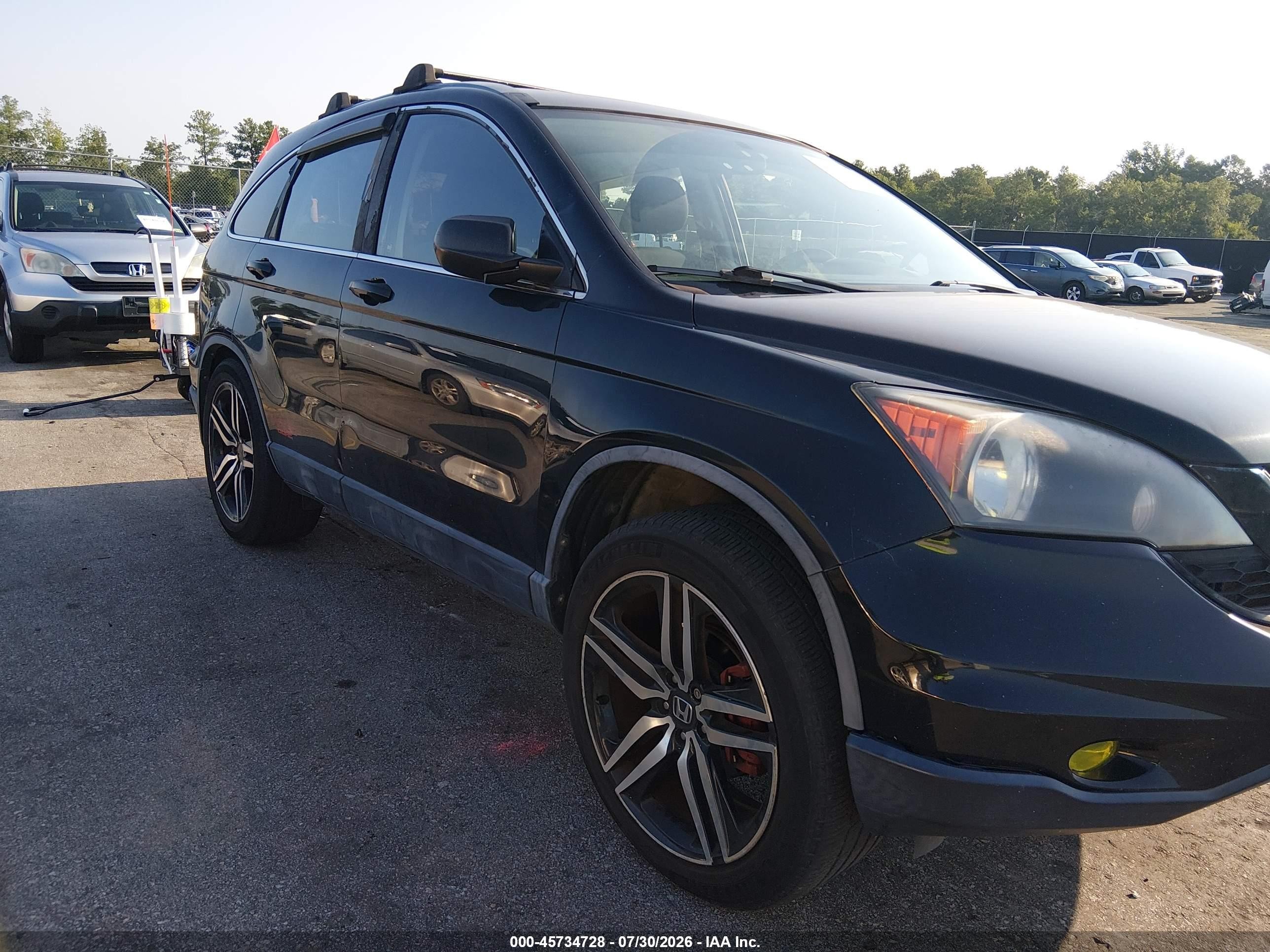 2011 Honda Cr-v Lx Black vin: 5J6RE4H30BL054991
