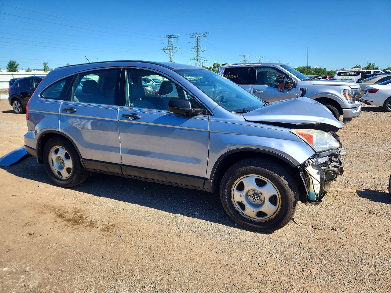 2011 Honda Cr-v Lx Blue vin: 5J6RE4H30BL109925