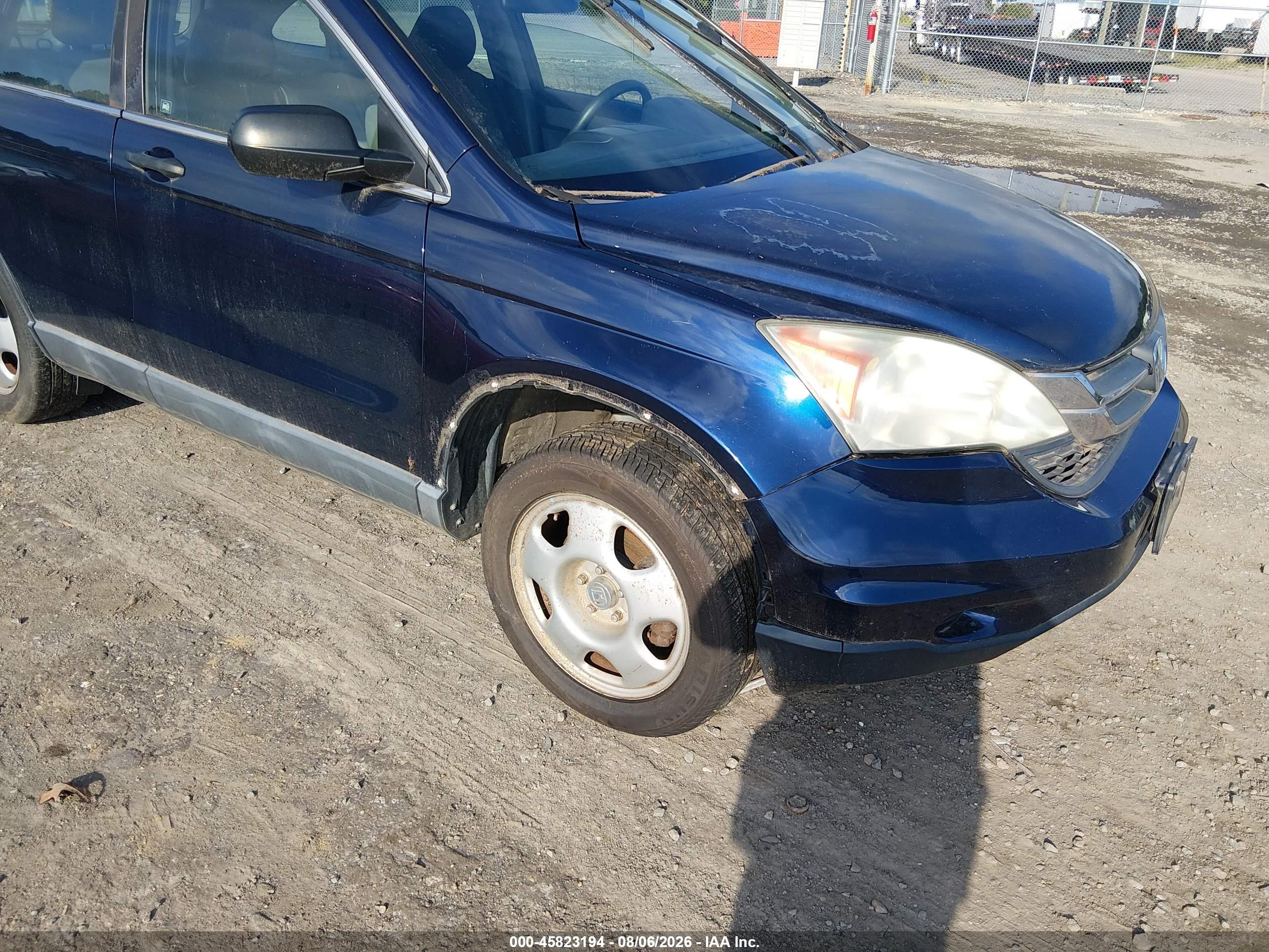 2010 Honda Cr-v Lx Dark Blue vin: 5J6RE4H31AL006107