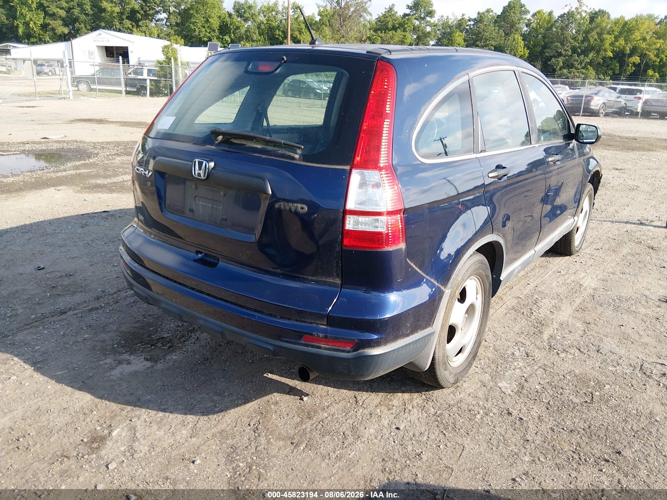 2010 Honda Cr-v Lx Dark Blue vin: 5J6RE4H31AL006107