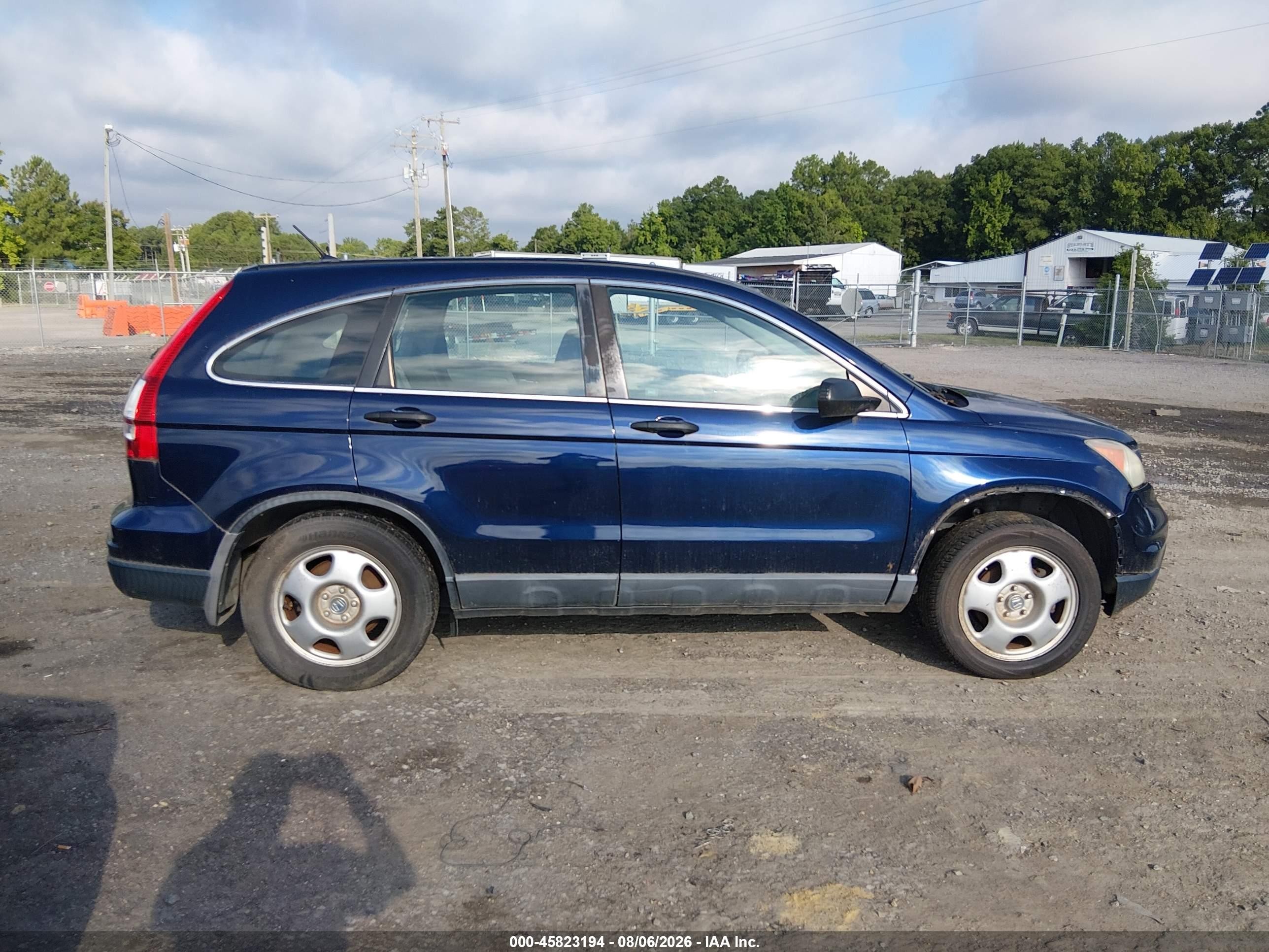 2010 Honda Cr-v Lx Dark Blue vin: 5J6RE4H31AL006107