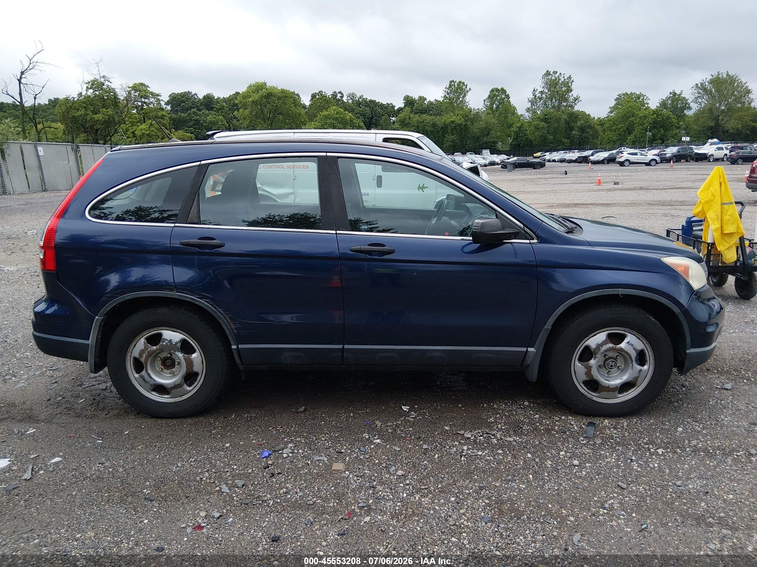 2010 Honda Cr-v Lx Blue vin: 5J6RE4H31AL043772