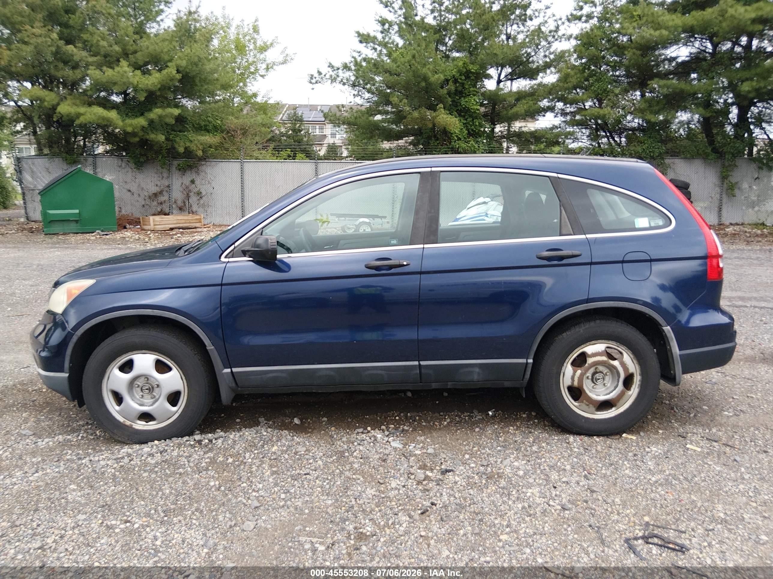2010 Honda Cr-v Lx Blue vin: 5J6RE4H31AL043772
