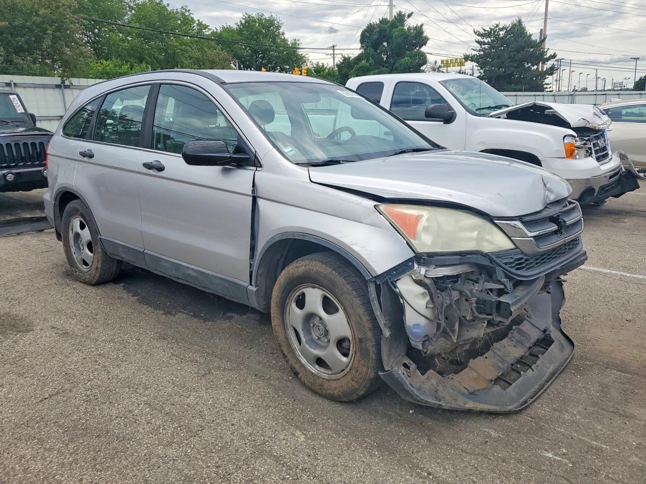 2010 Honda Cr-v Lx Silver vin: 5J6RE4H31AL048020