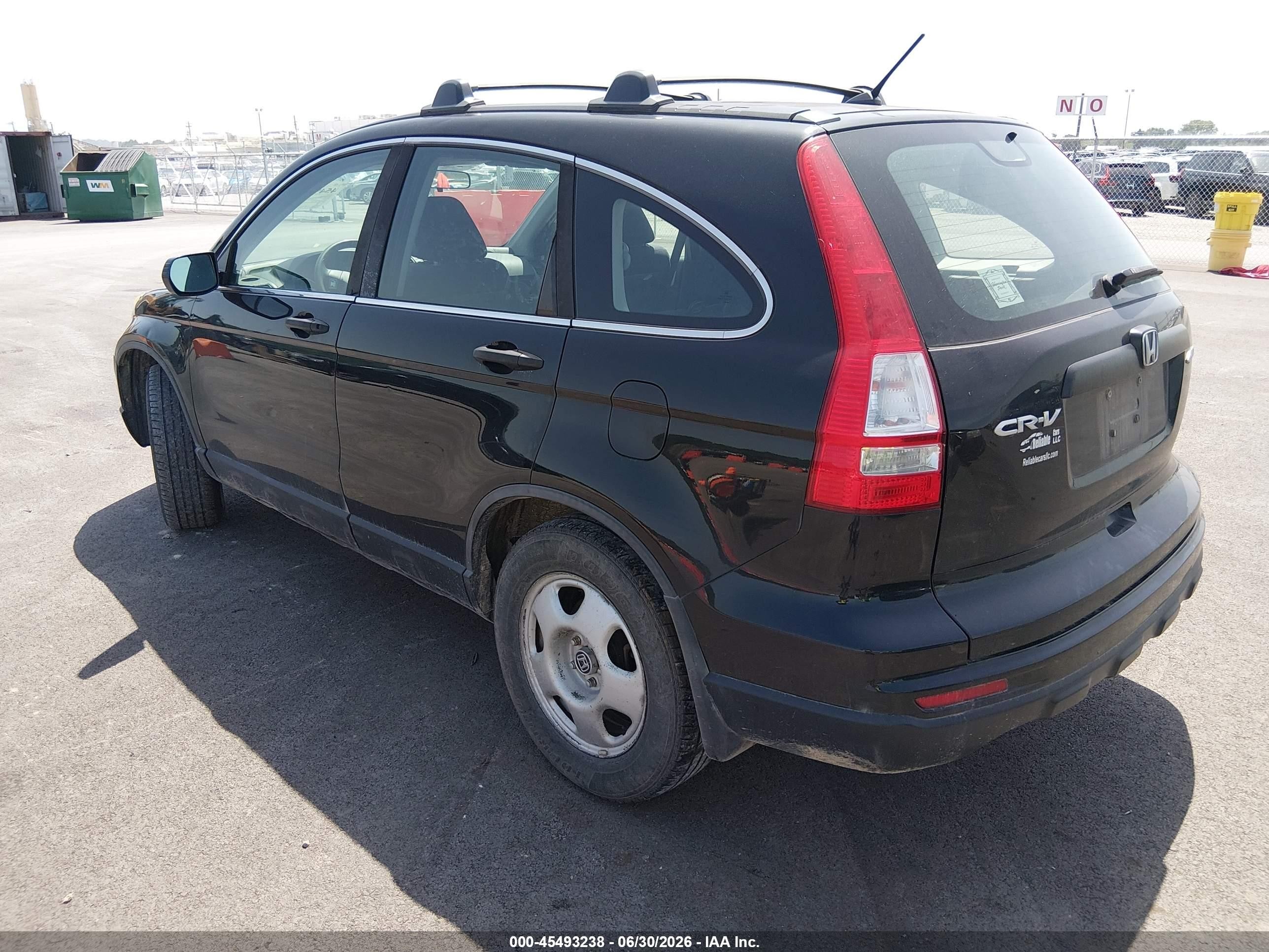 2010 Honda Cr-v Lx Black vin: 5J6RE4H31AL056604