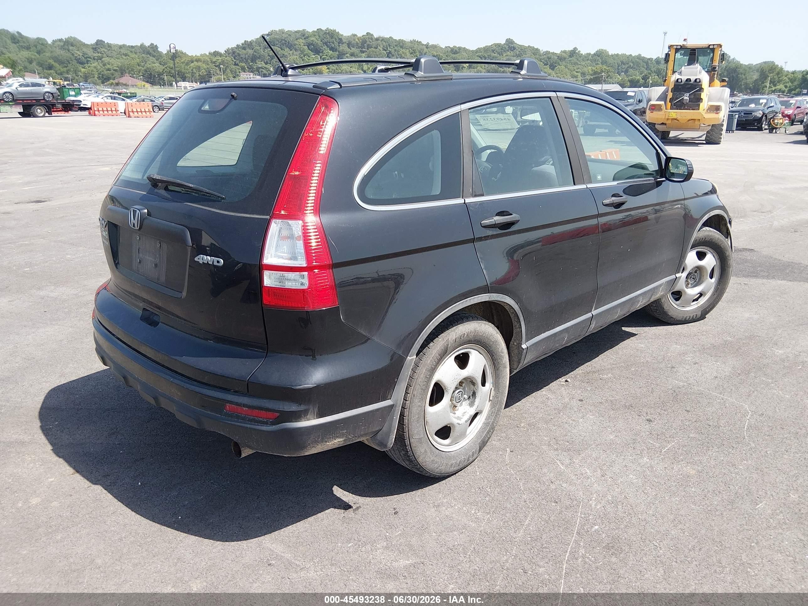2010 Honda Cr-v Lx Black vin: 5J6RE4H31AL056604