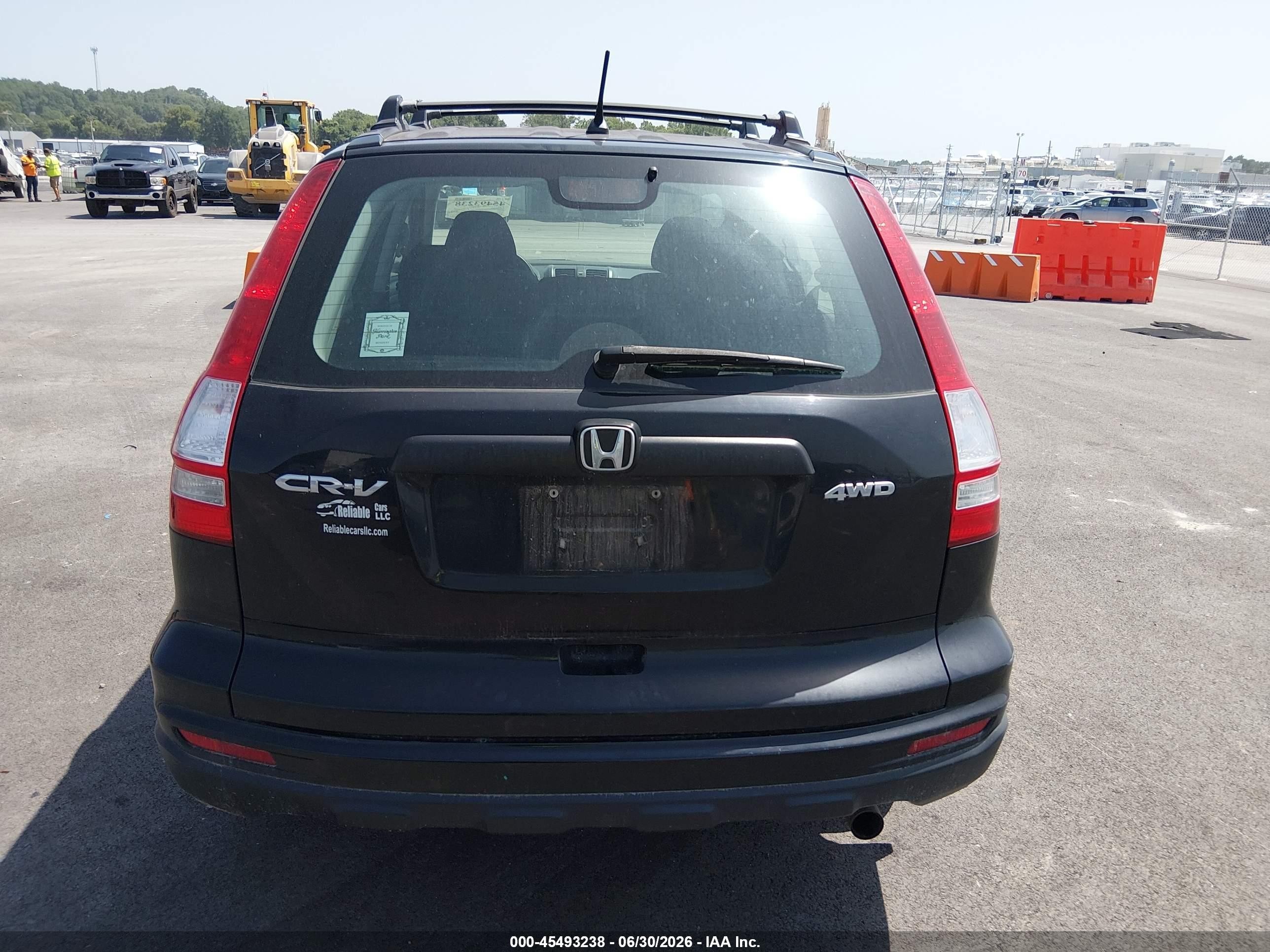 2010 Honda Cr-v Lx Black vin: 5J6RE4H31AL056604