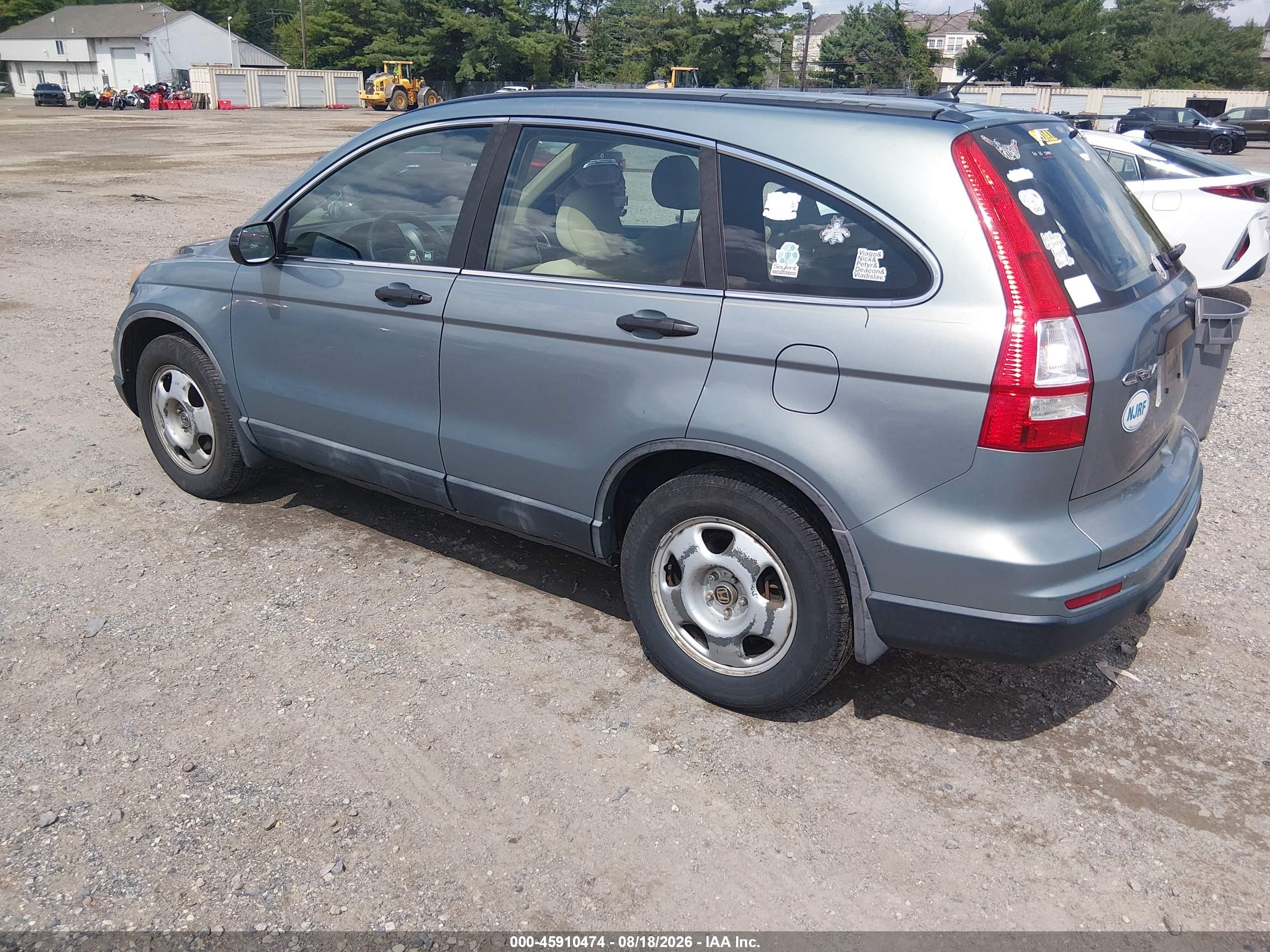 2010 Honda Cr-v Lx Green vin: 5J6RE4H31AL088730