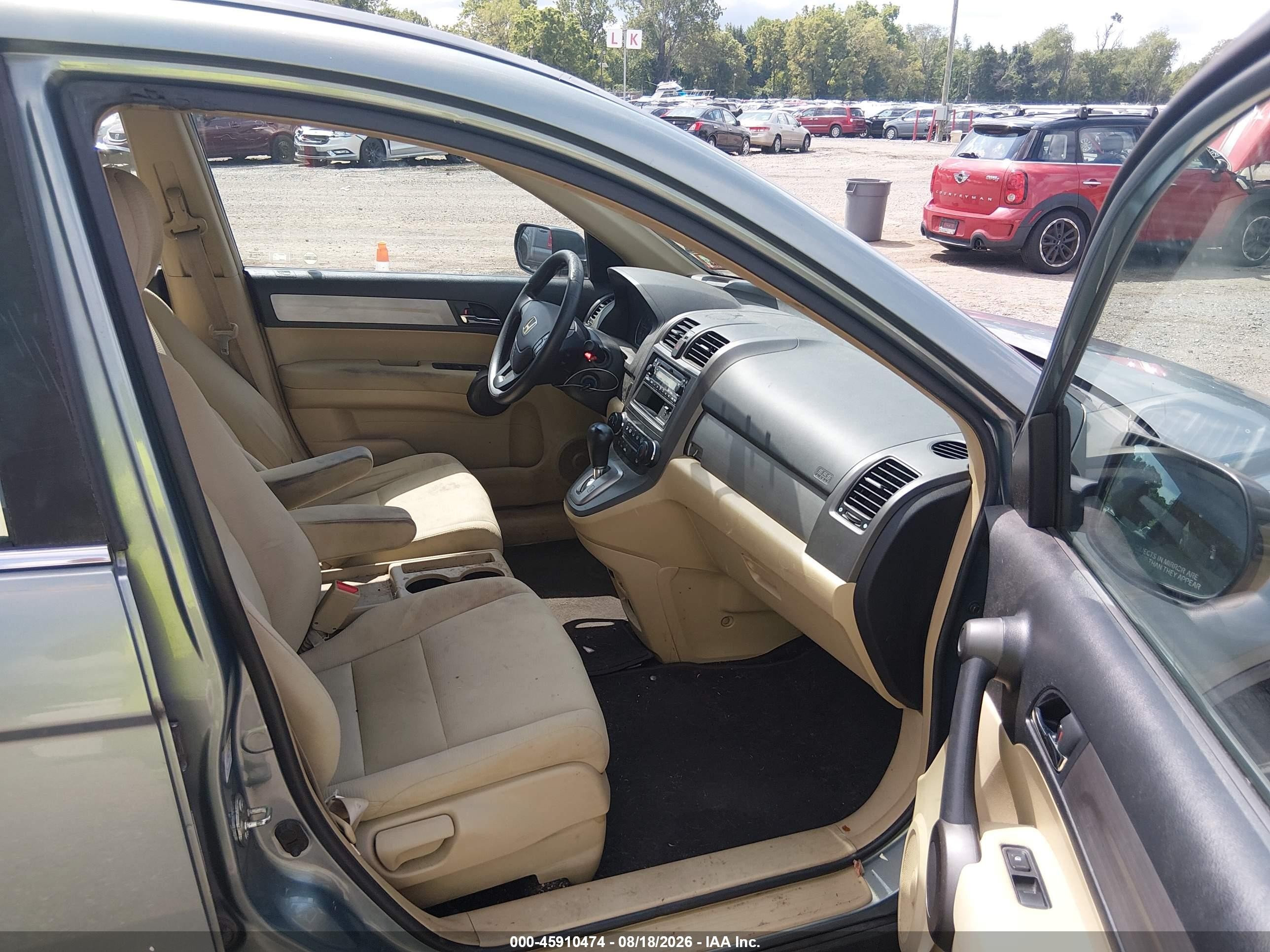 2010 Honda Cr-v Lx Green vin: 5J6RE4H31AL088730