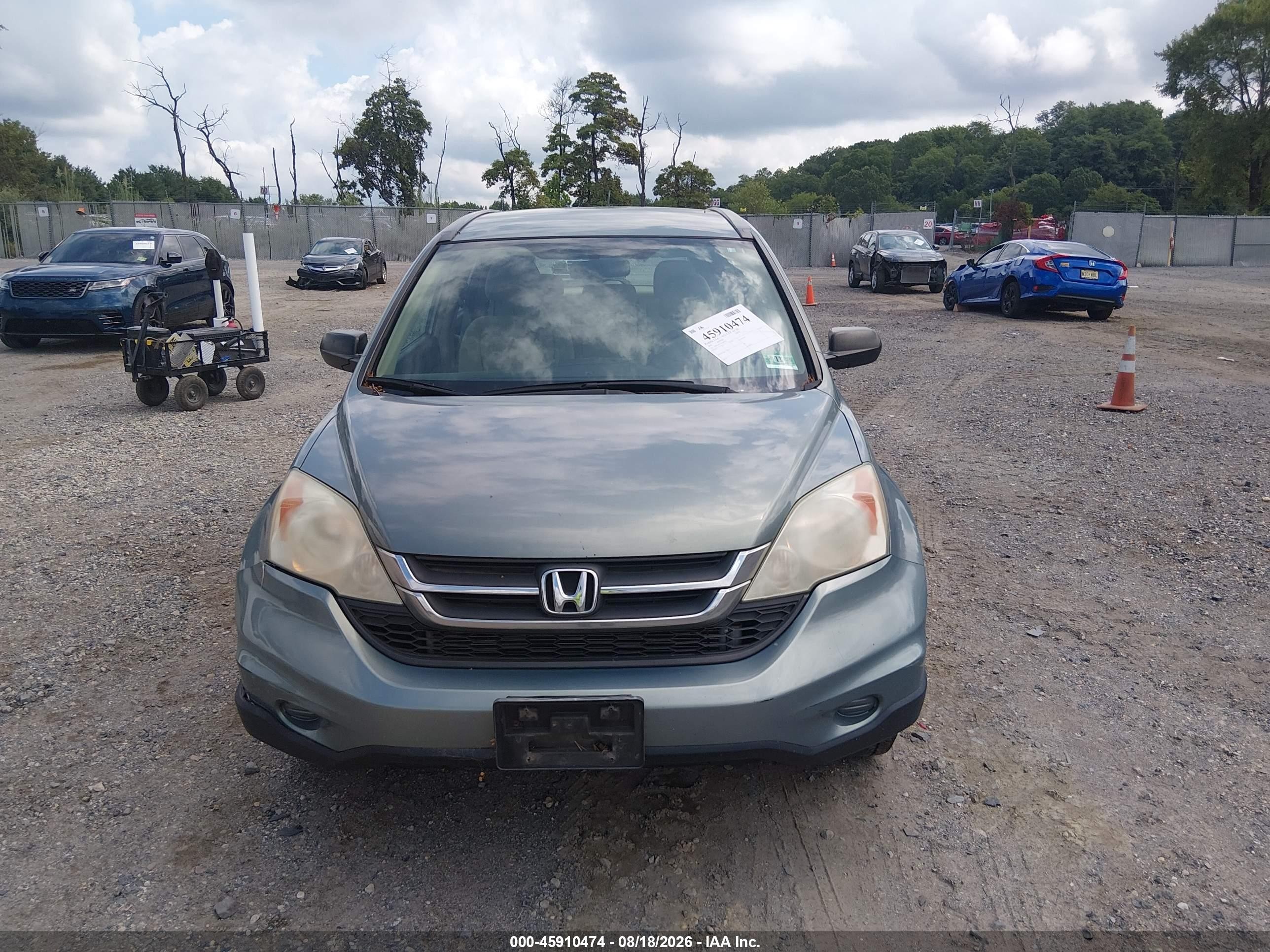 2010 Honda Cr-v Lx Green vin: 5J6RE4H31AL088730