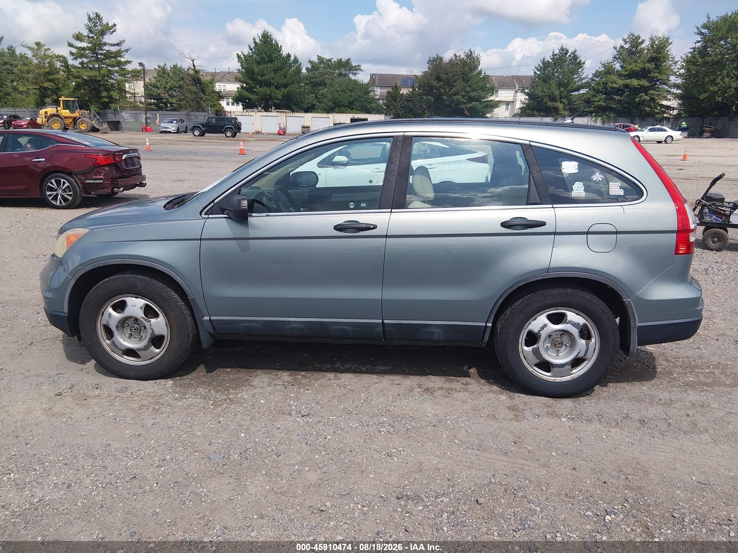 2010 Honda Cr-v Lx Green vin: 5J6RE4H31AL088730