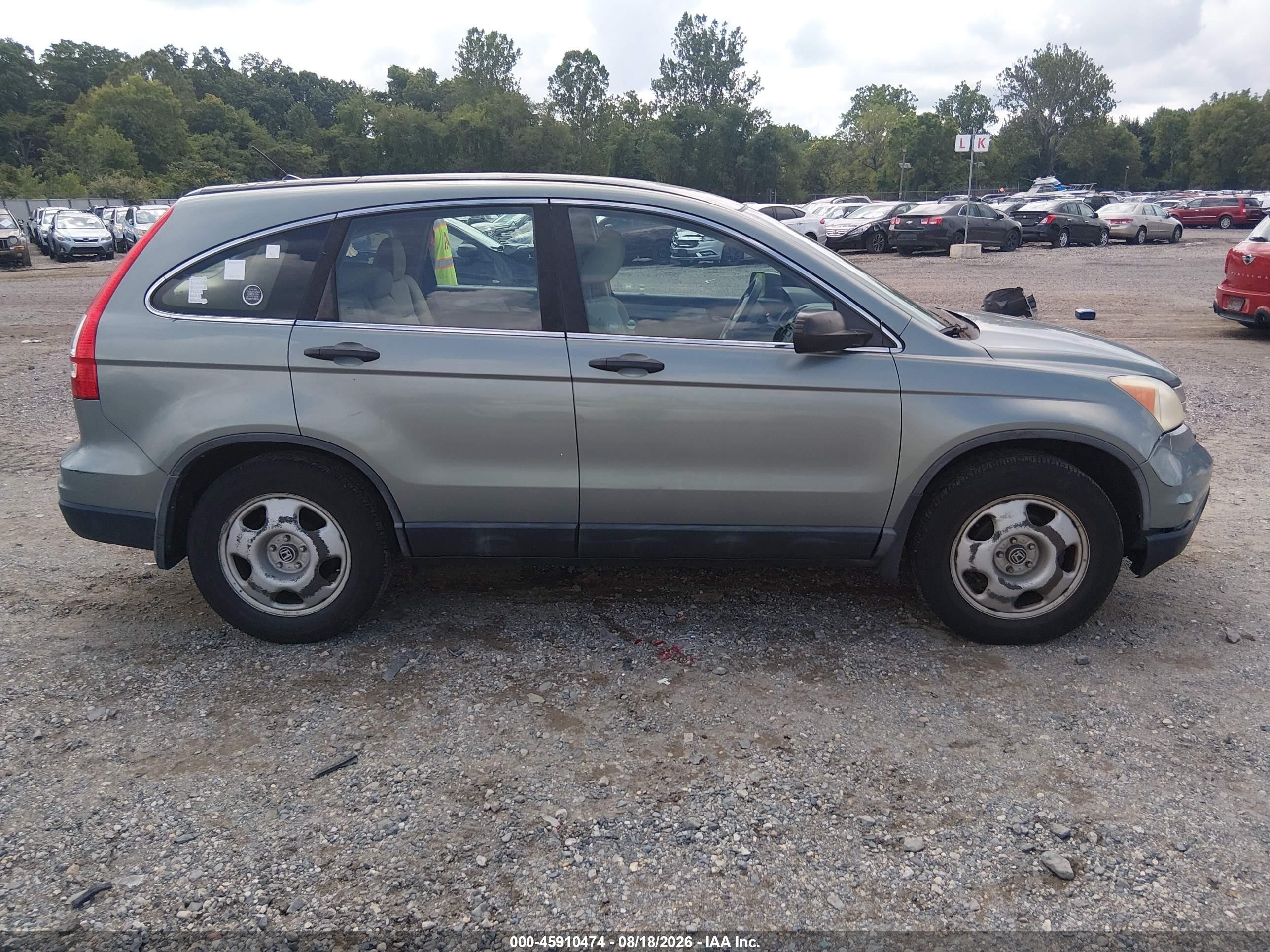 2010 Honda Cr-v Lx Green vin: 5J6RE4H31AL088730