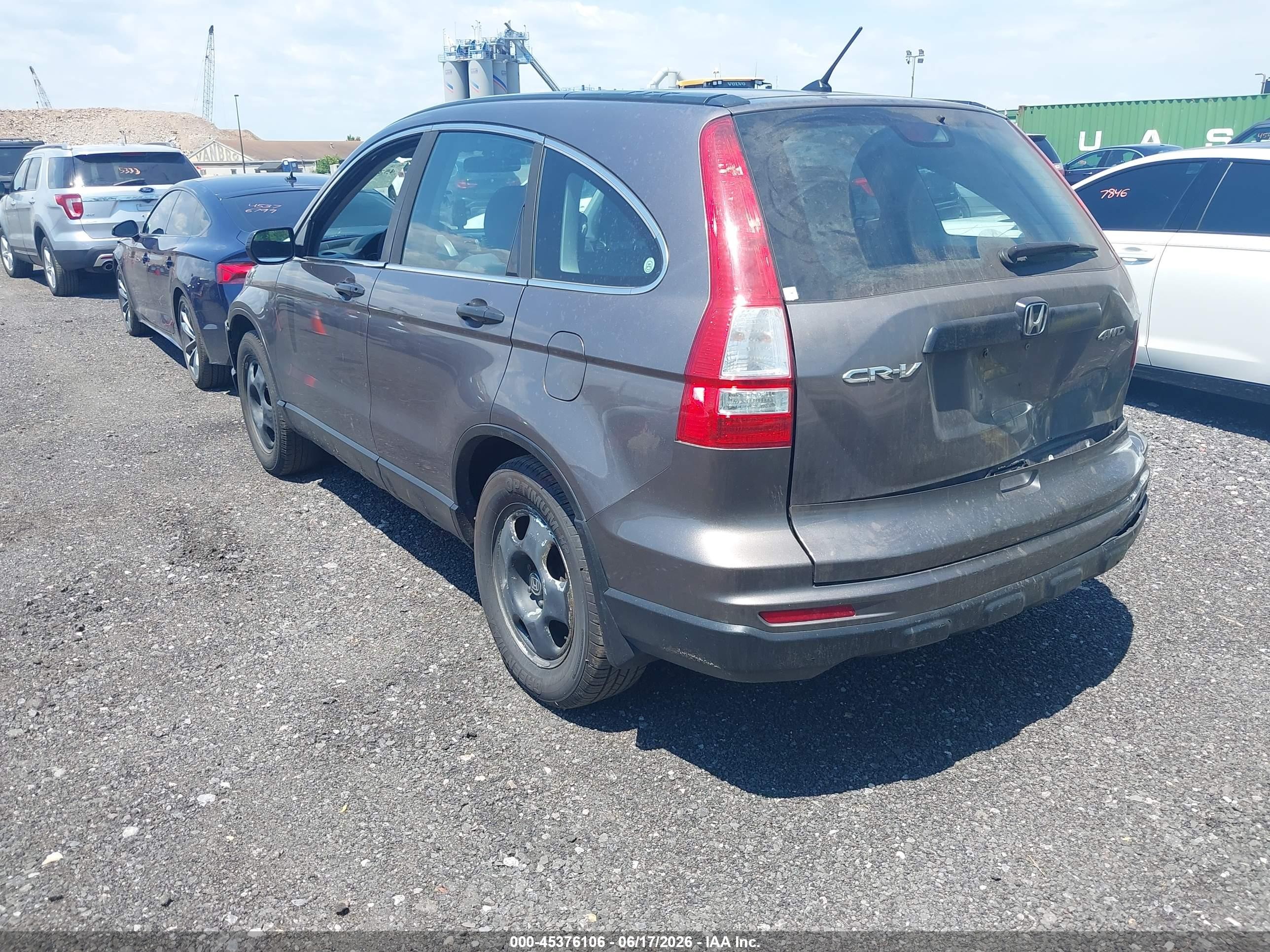 2010 Honda Cr-v Lx Gray vin: 5J6RE4H31AL092406