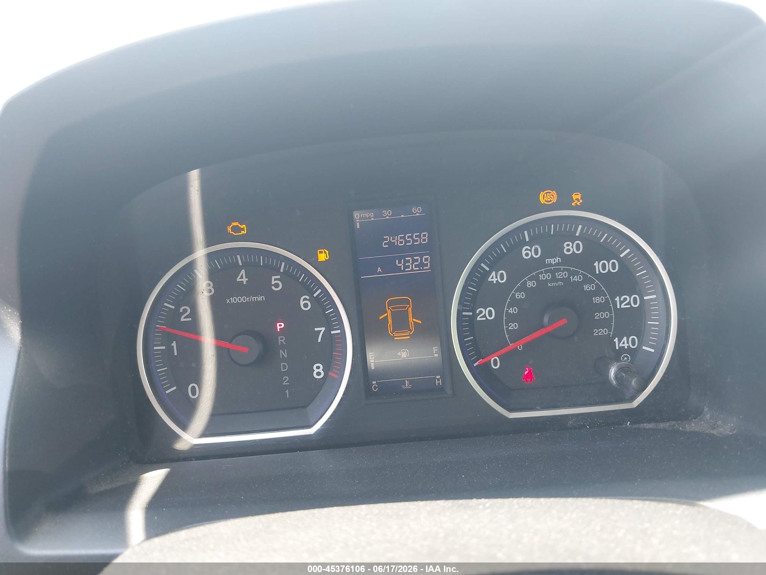 2010 Honda Cr-v Lx Gray vin: 5J6RE4H31AL092406